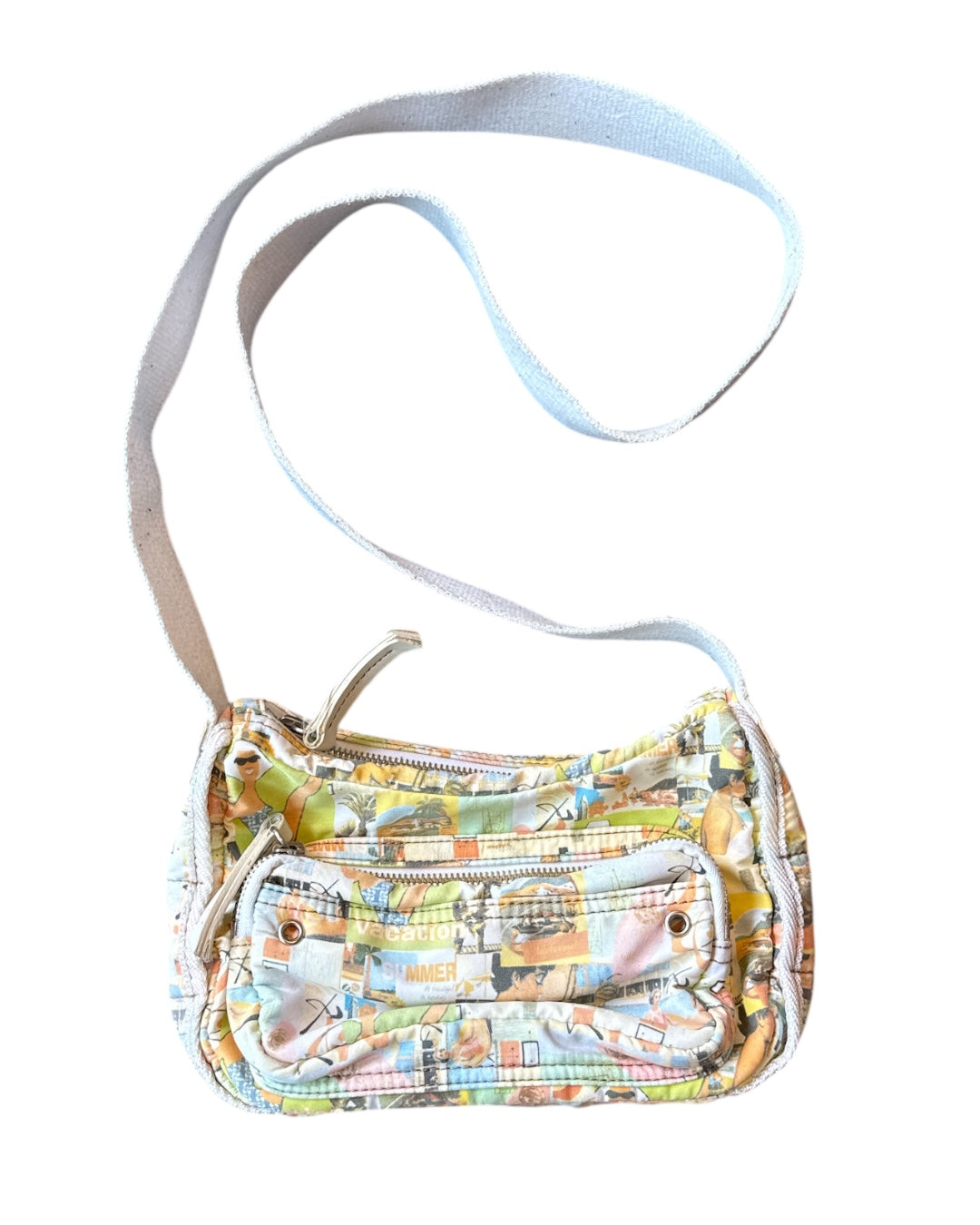 multi fossil vintage picture handbag