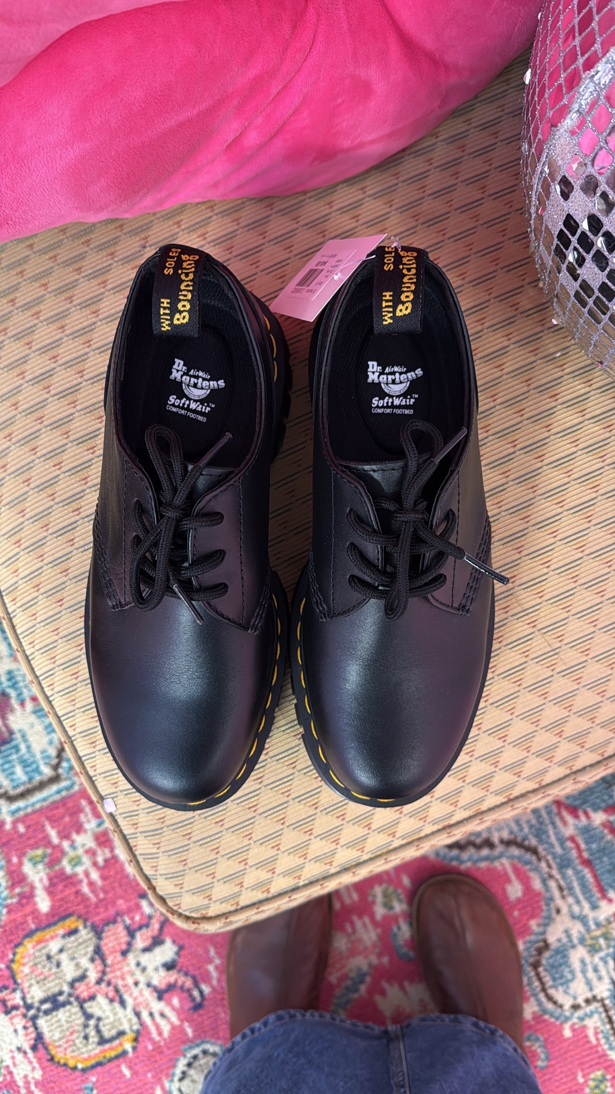 Black Dr marten Chunky platform oxford, 8