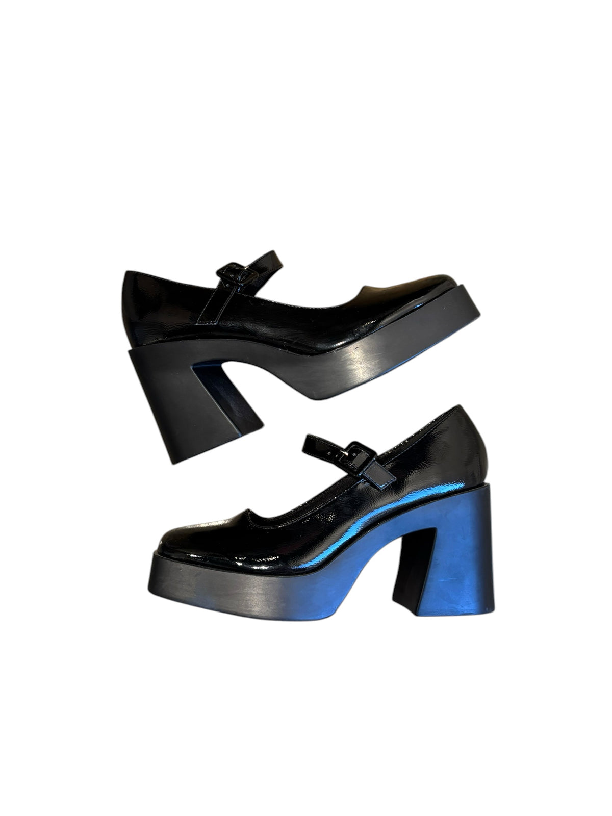 black asos heeled mary janes, 7