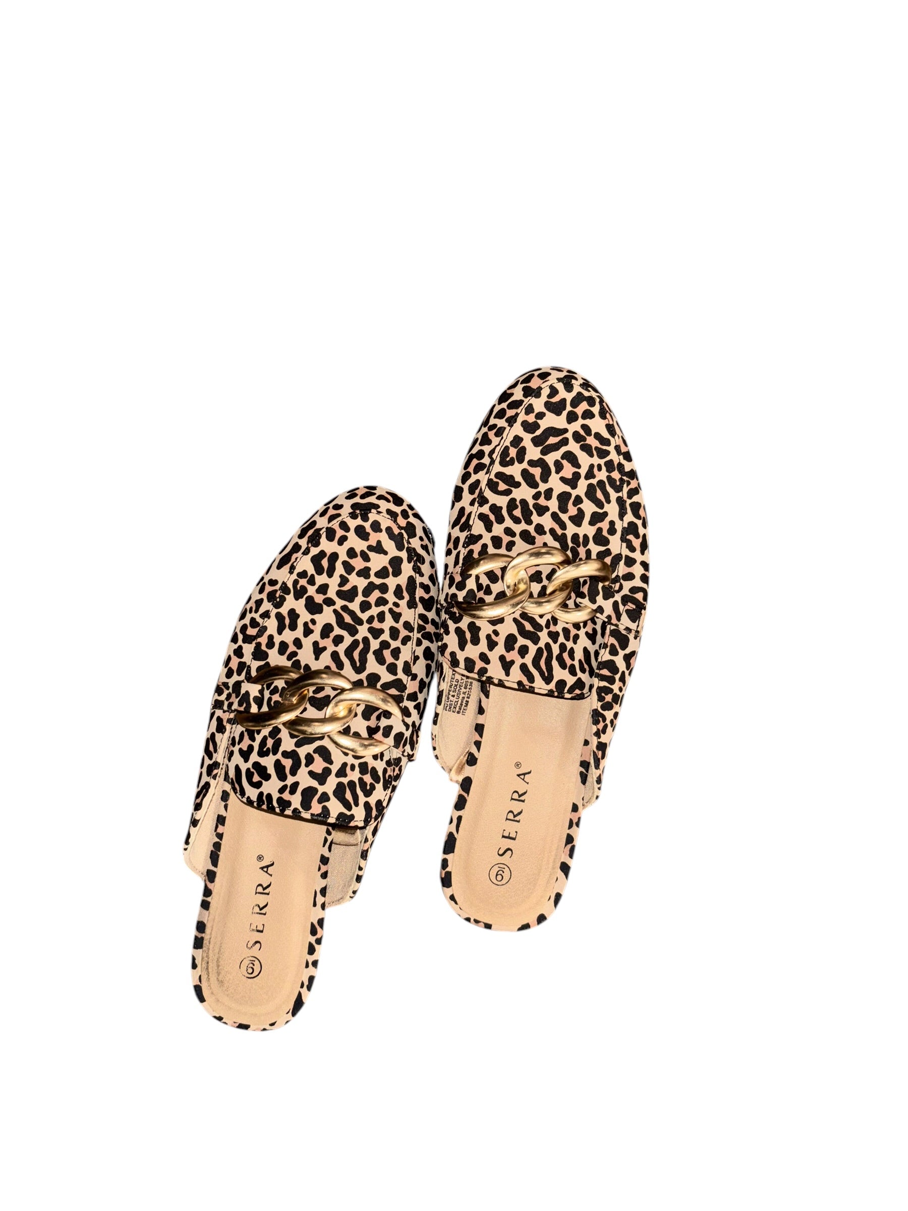 tan serra animal print mules, 9