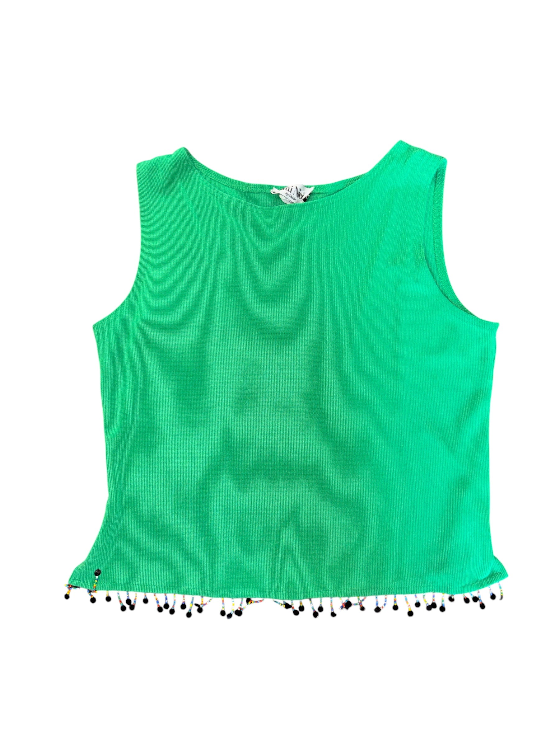 green Ronni nicole beaded tank, 14