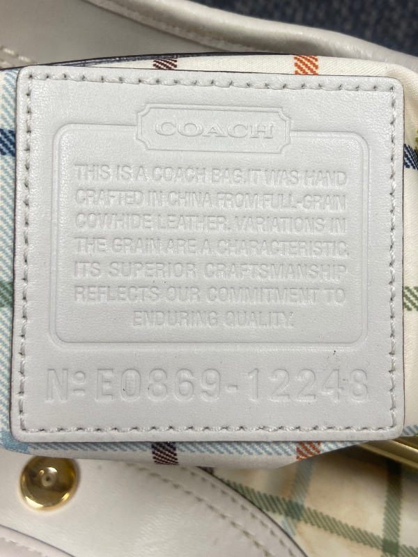 White Coach Ergo pleated purse E0869-12246