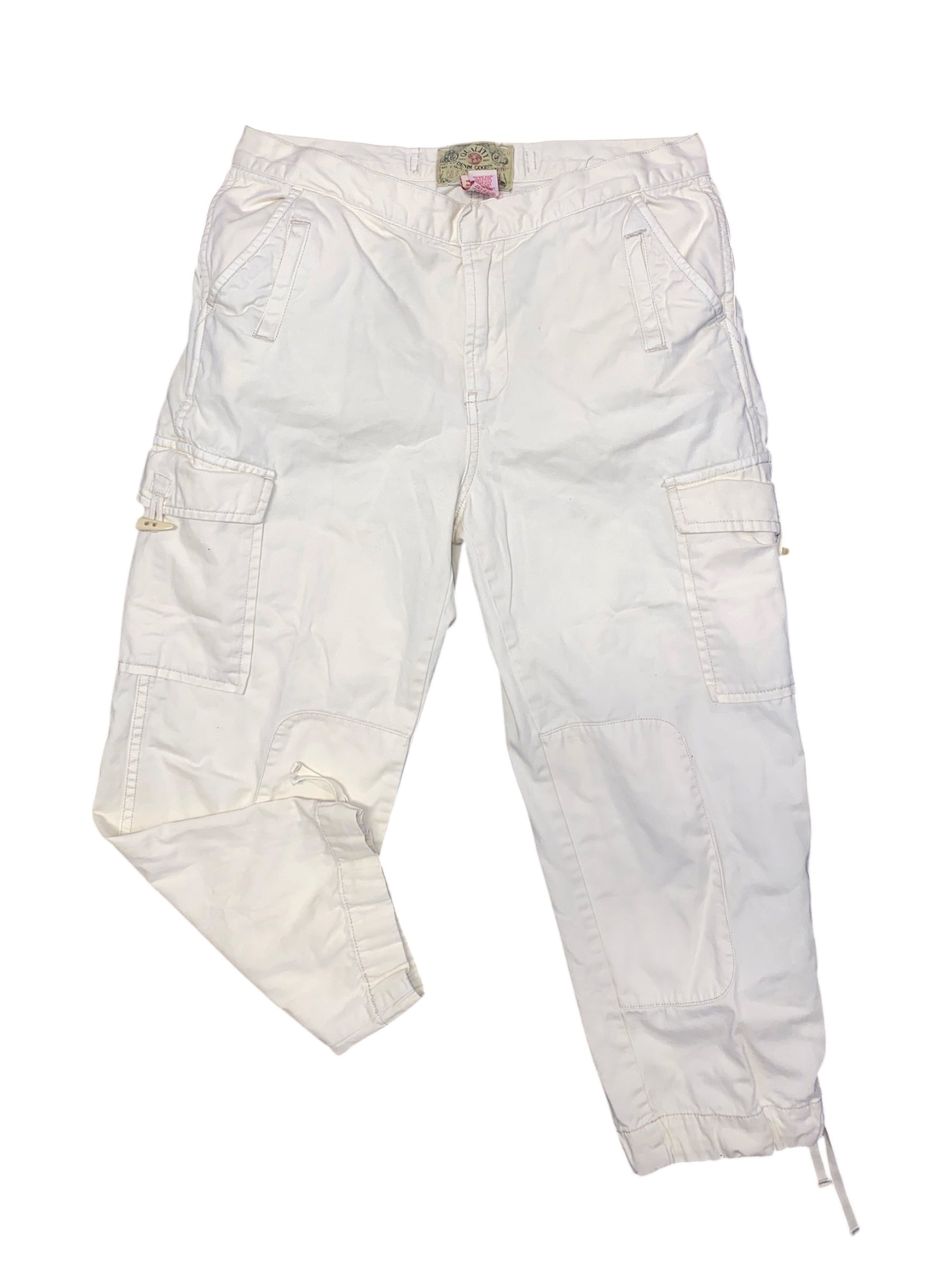 cream yellow Polo jeans Cargo capri, 10