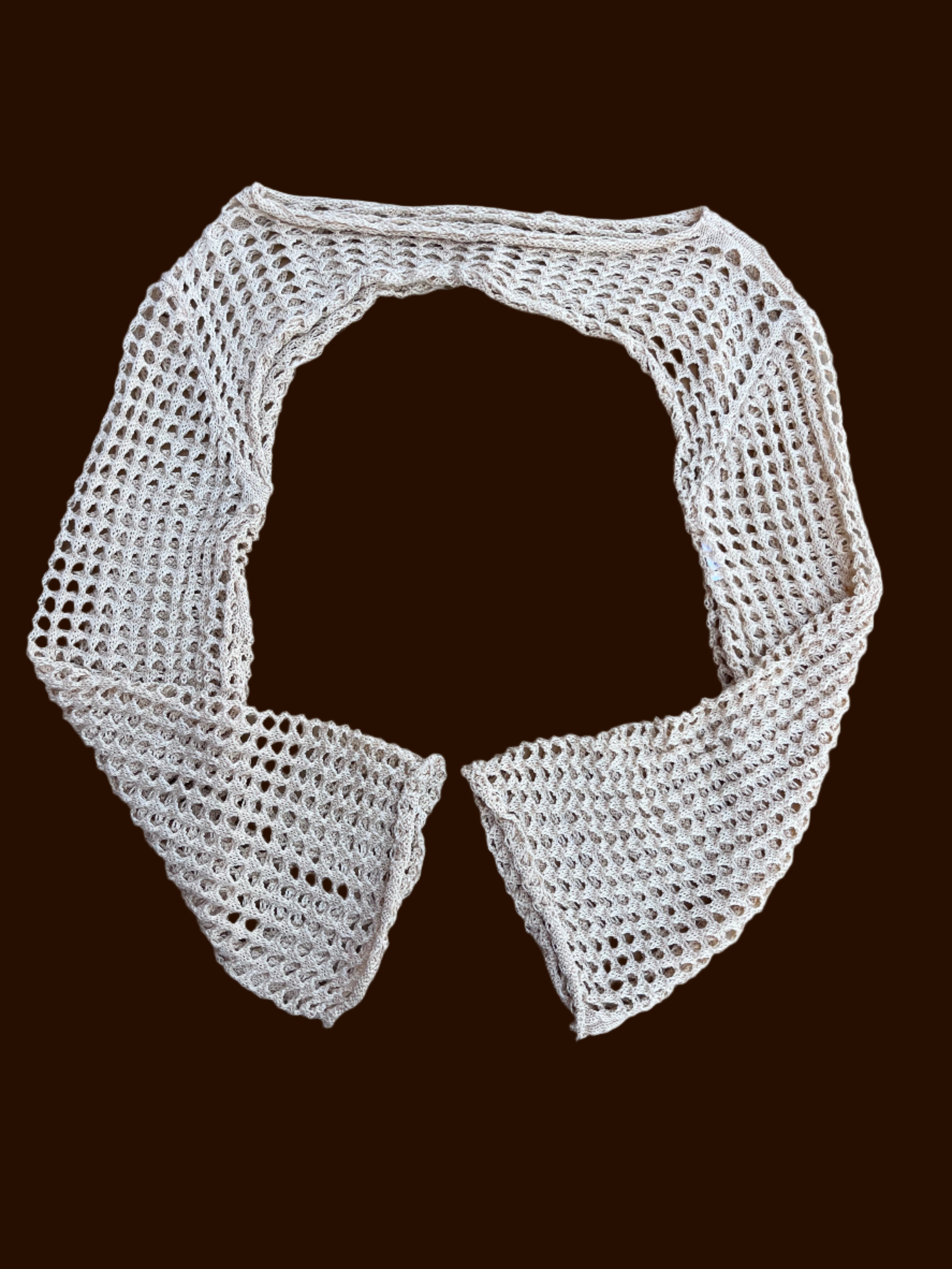 Tan crochet bolero