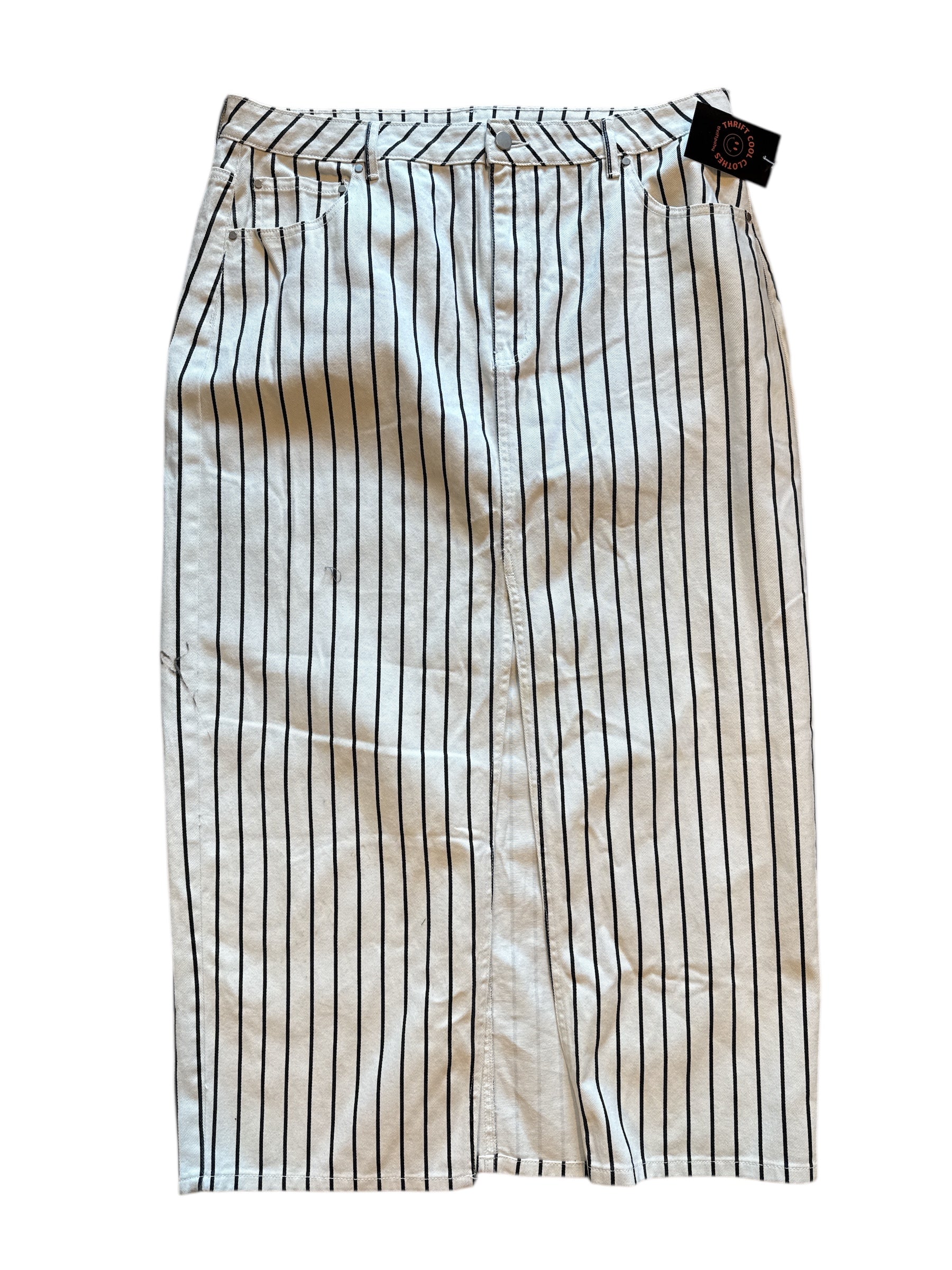 white black Scoop NWT striped maxi skirt, 18 (fits like 2XL)