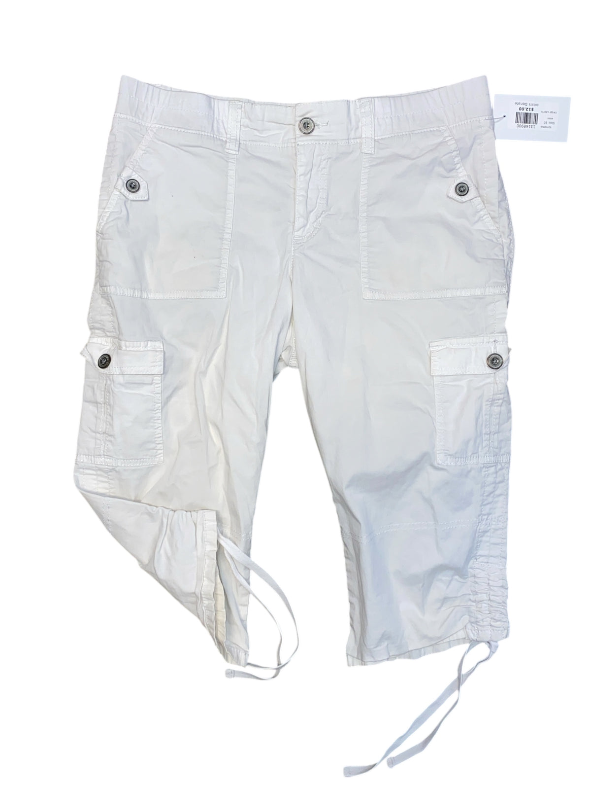 white sonoma cargo capris, 10