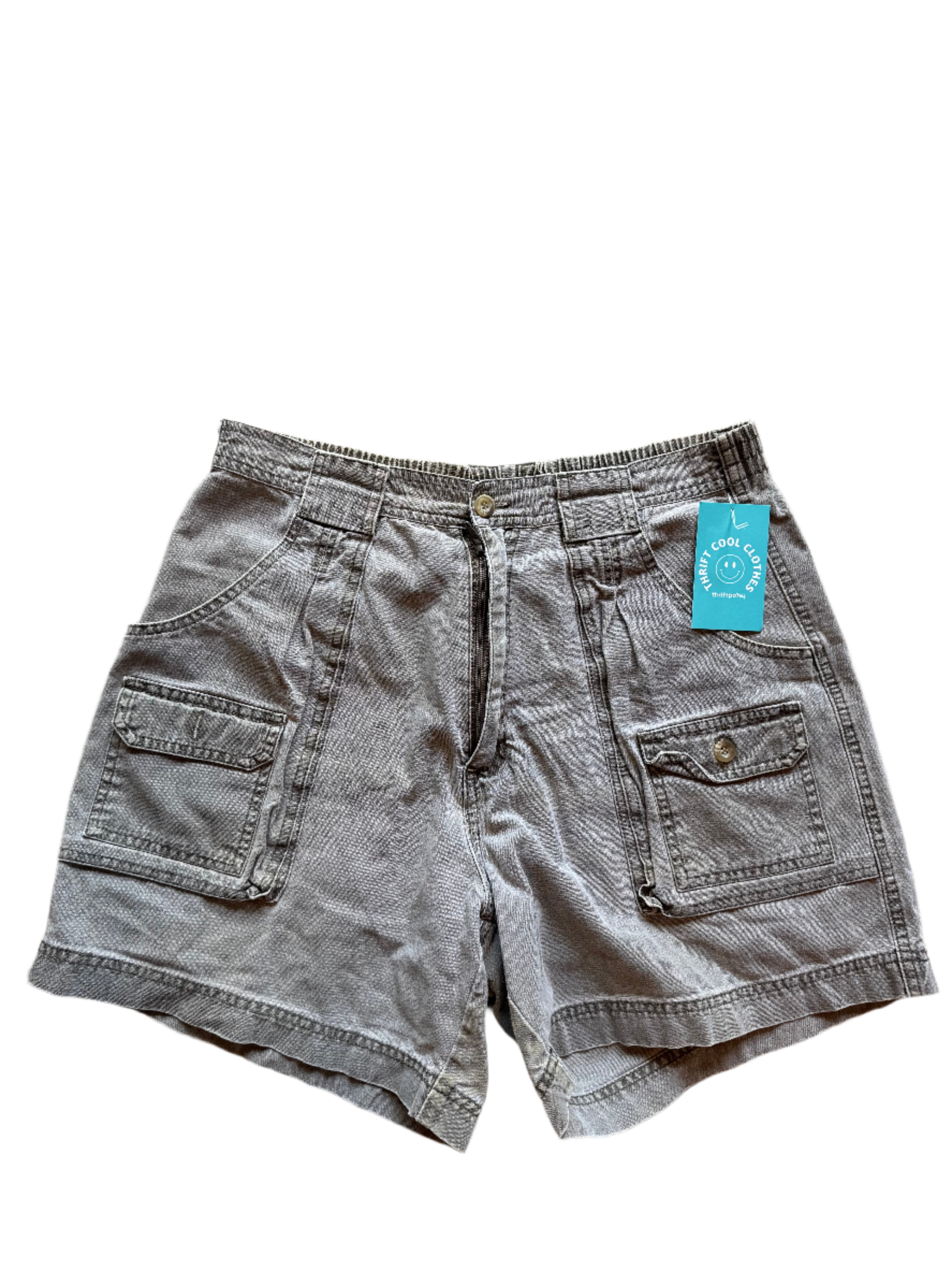 Grey green Red head Cargo Vtg shorts, 12