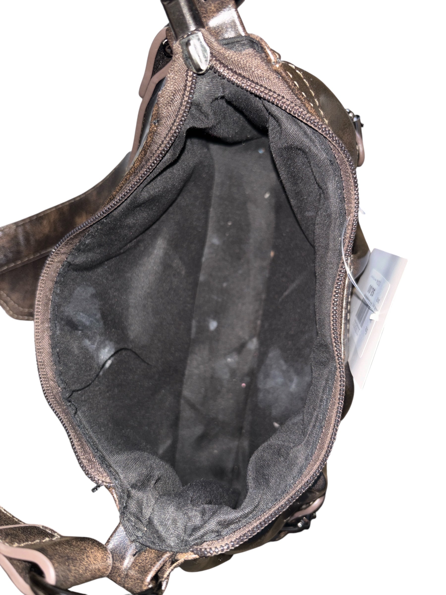brown  buckle mini purse
