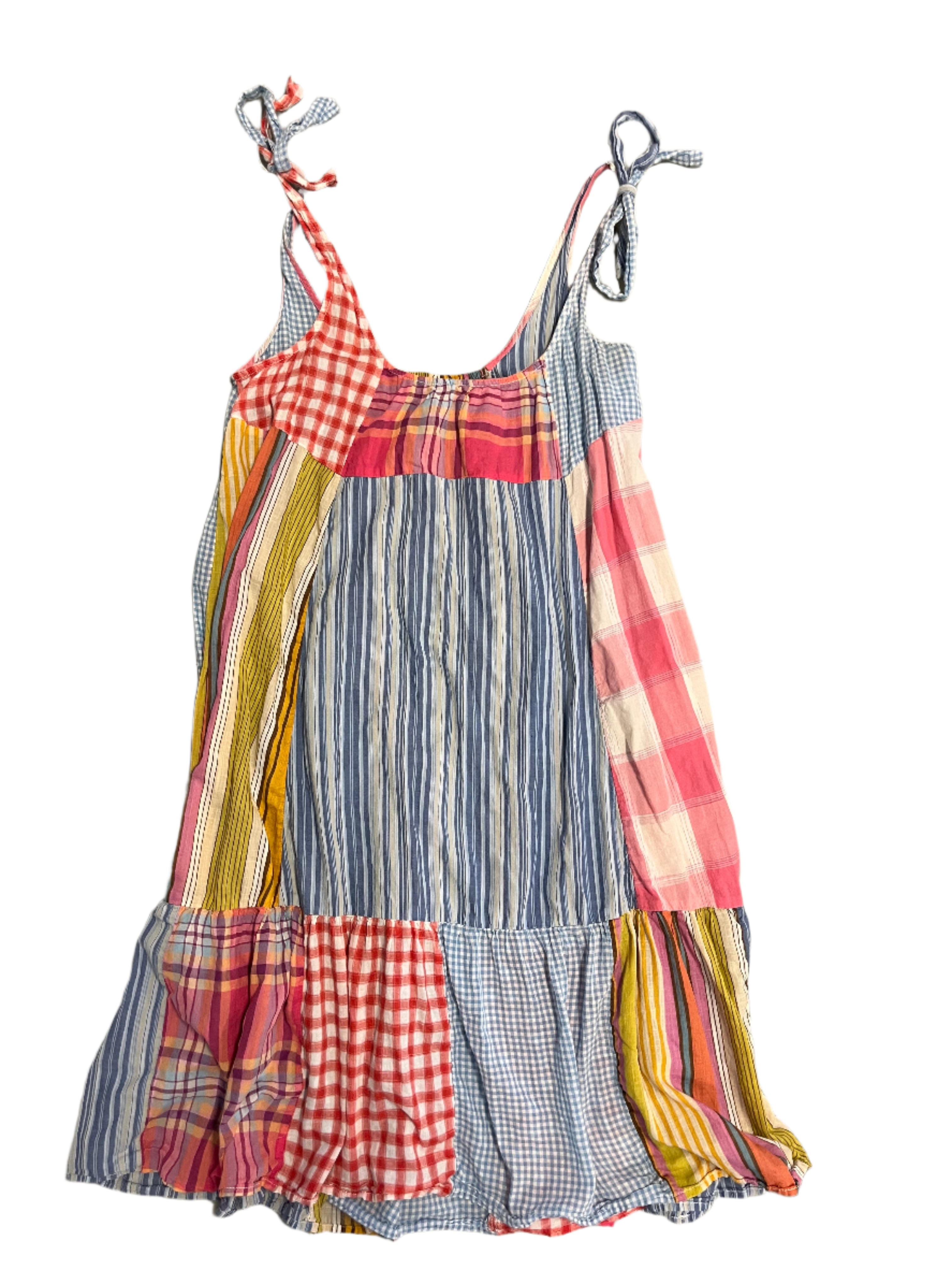 multi Pilcro by Anthro mixed pattern dress, small