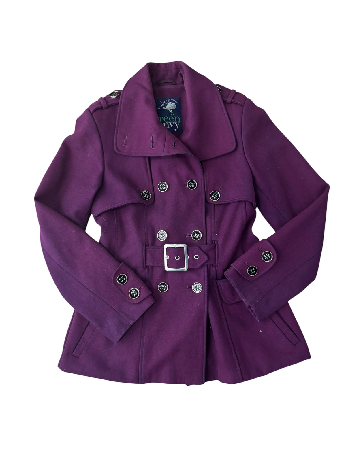 Purple Green w/ Envy peacoat, M