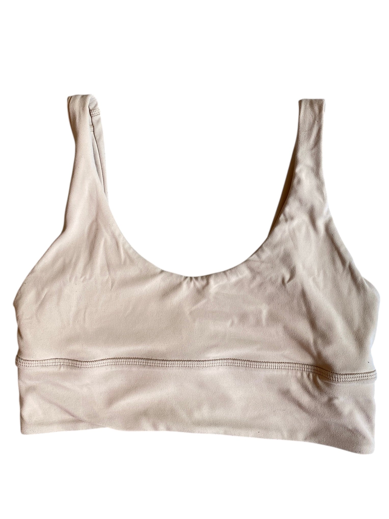 Tan Lululemon scoop neck  sports bra, 4