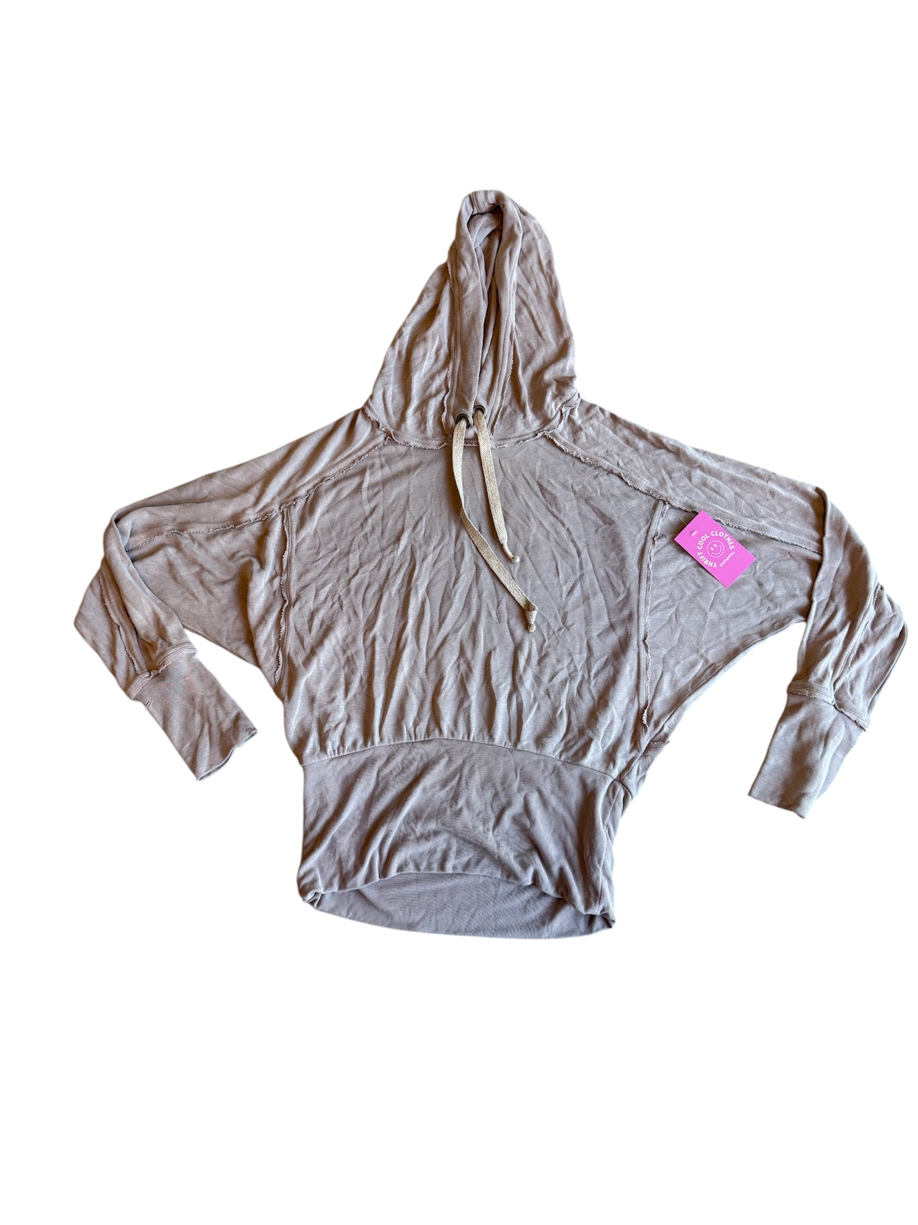 black free people airy hoodie, M