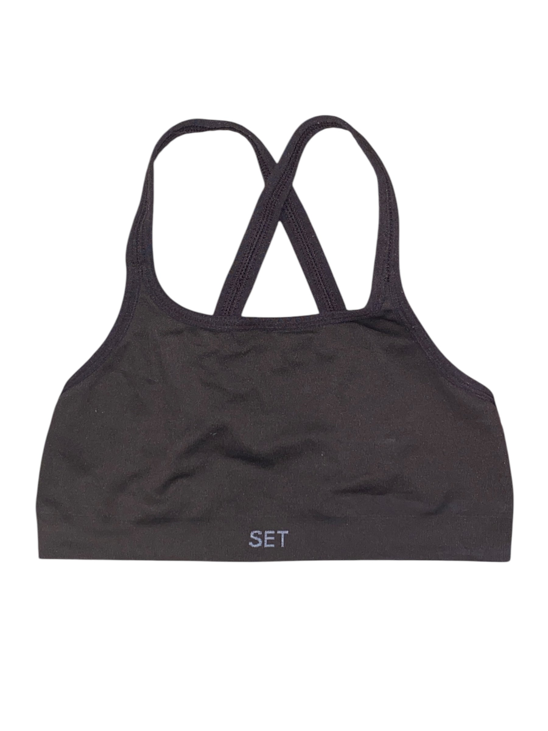 brown set athletic bra, s