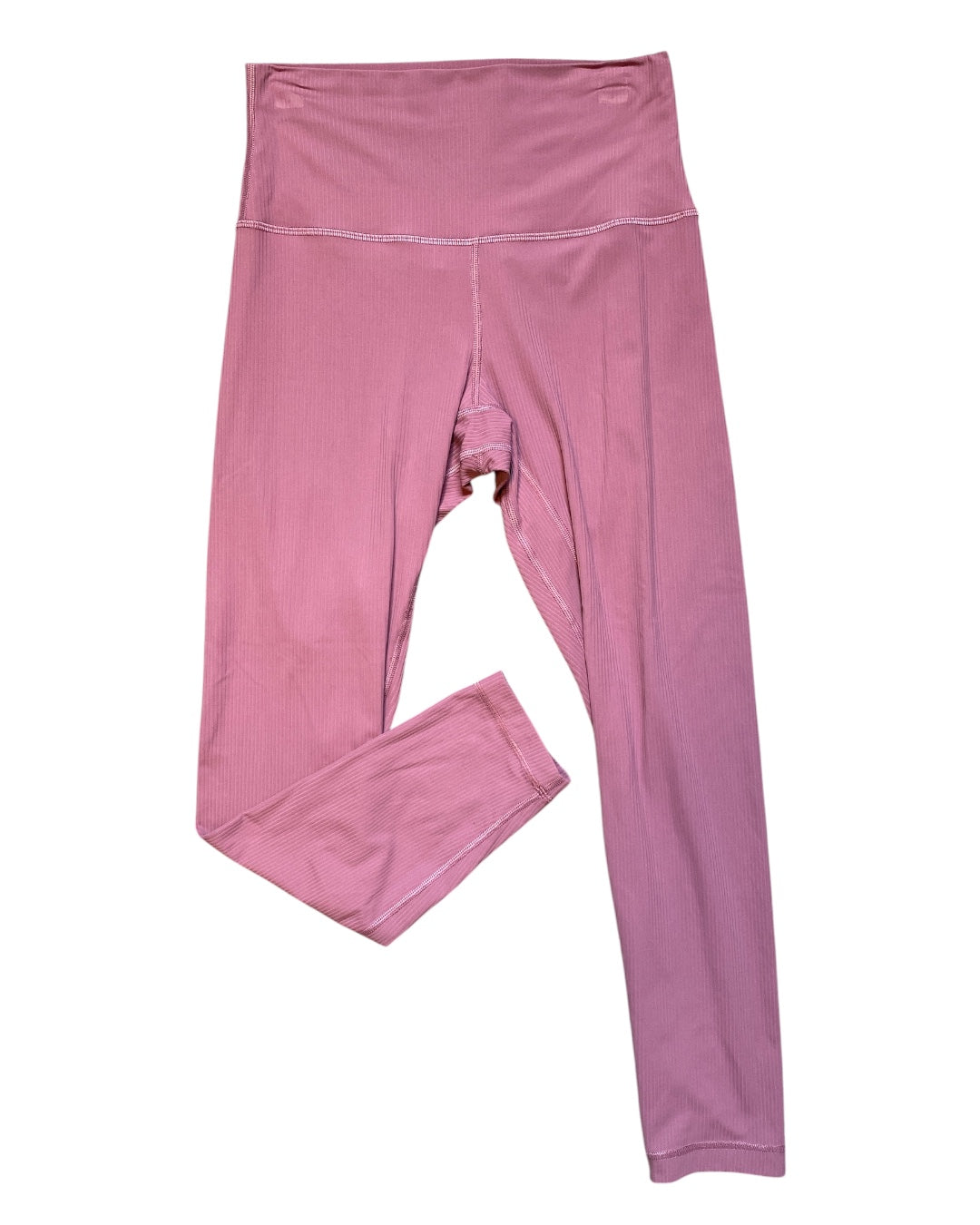 Pink Lululemon Ribbed workout pants, 6