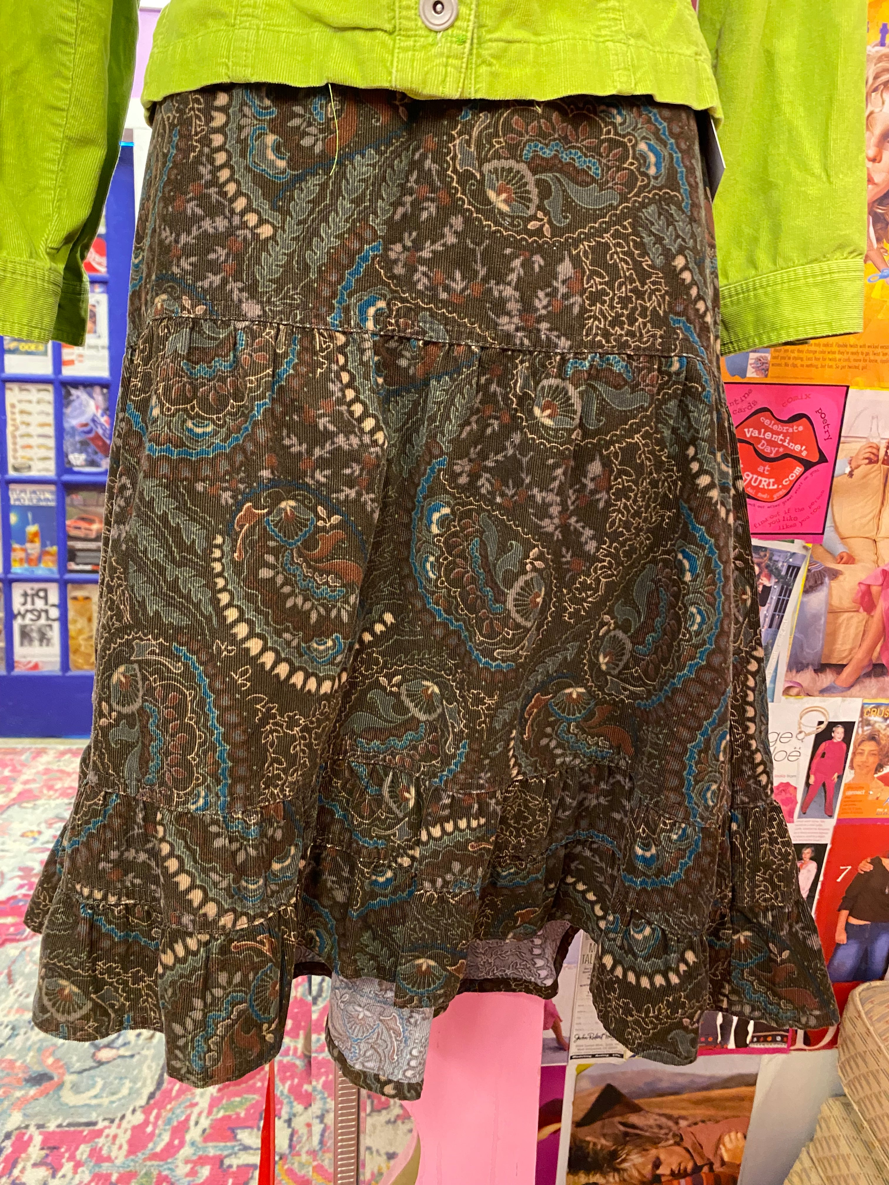 brown loft corduroy maxi, 10