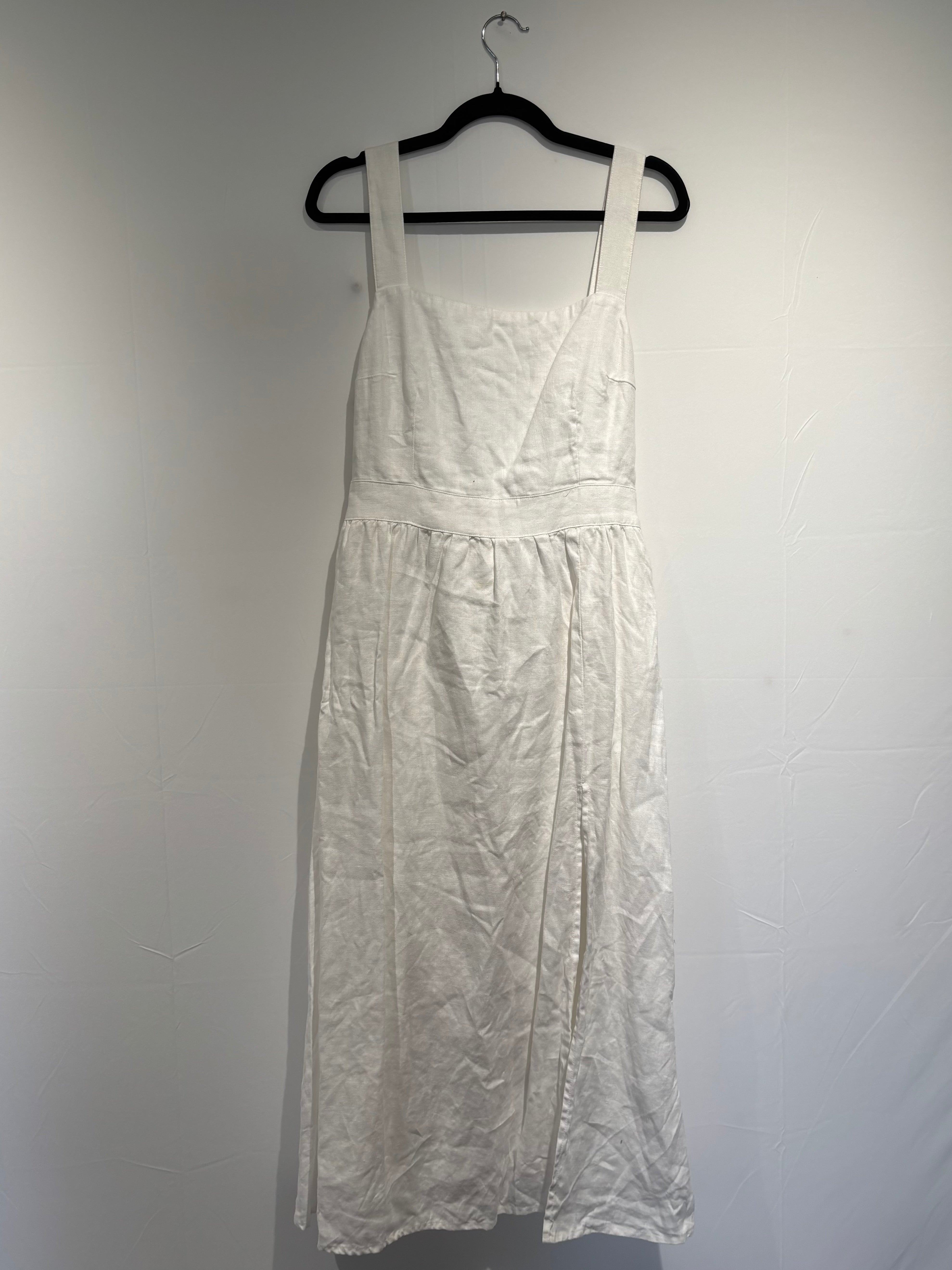 white reformation 100% linen sundress, 10