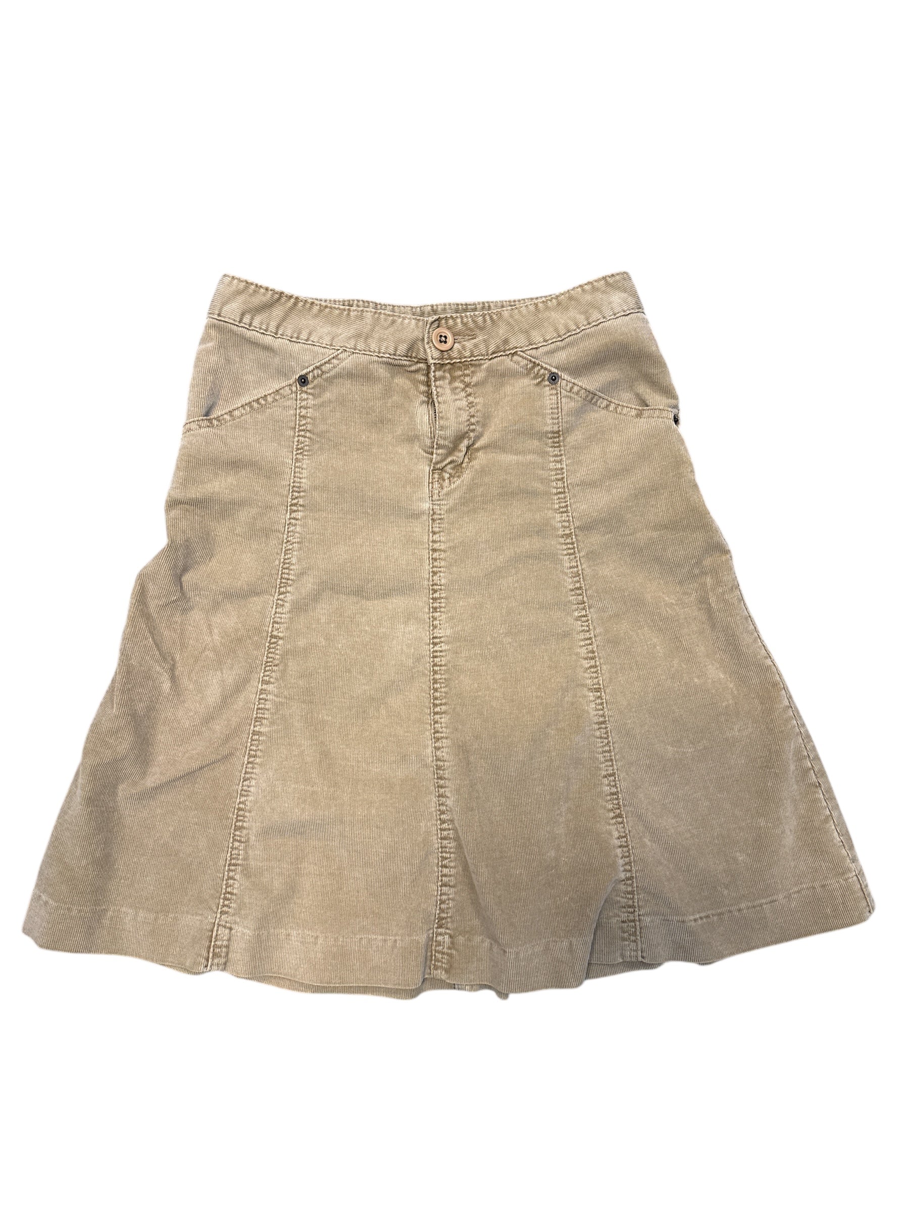 Tan Gap Chord midi skirt, 4