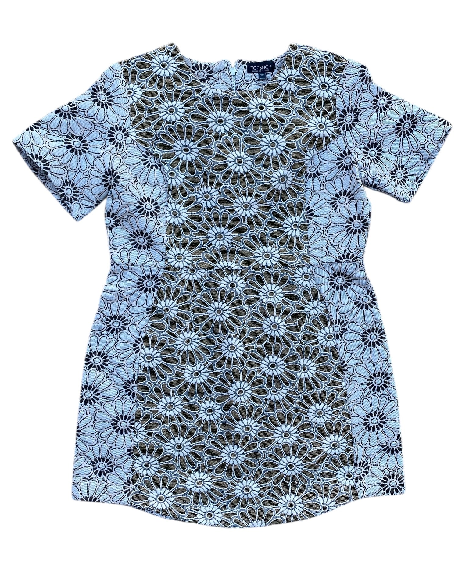 green beige topshop tapestry flower dress, 12