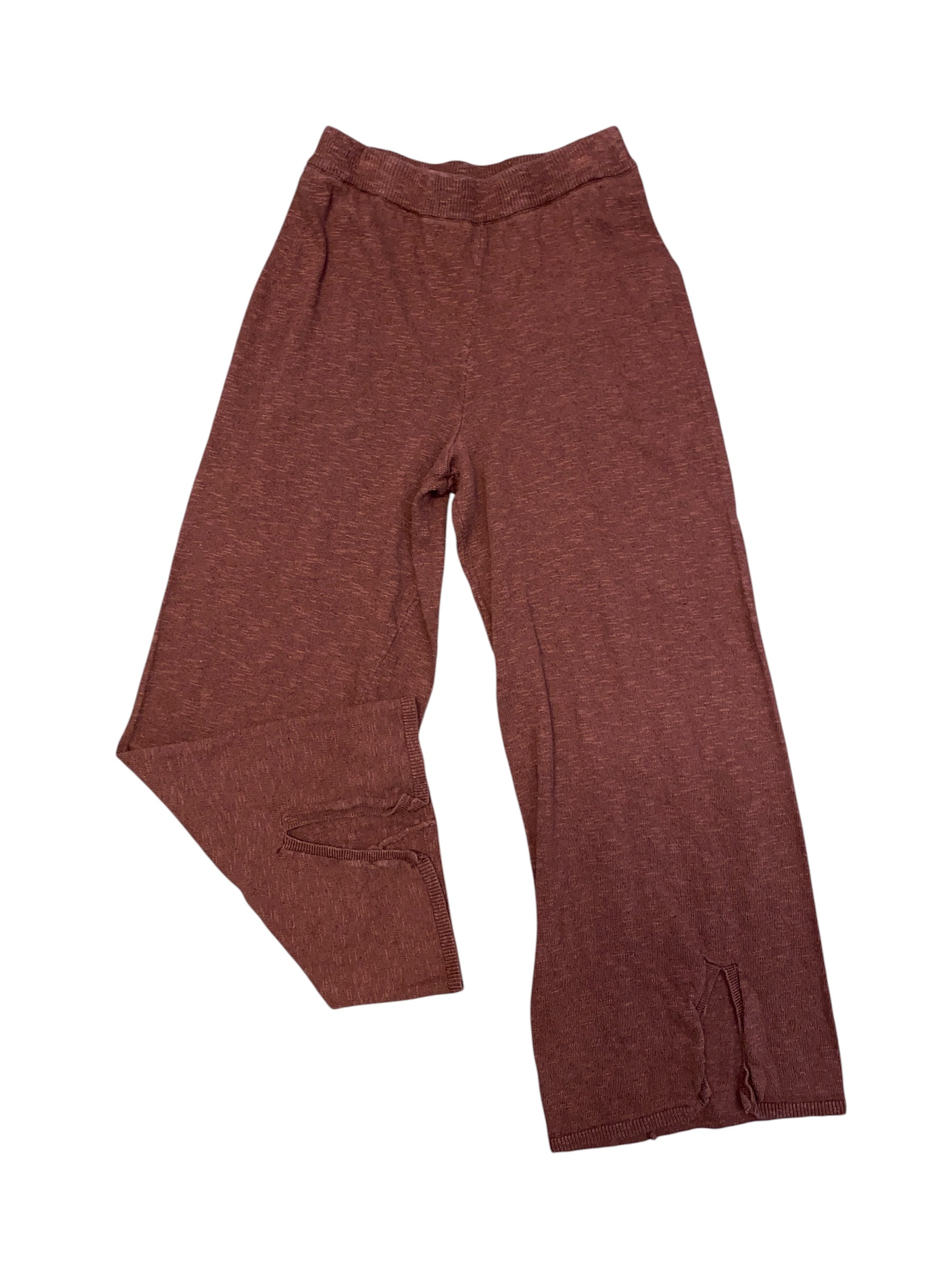 Brown Free People Knit elastic band pant, XS