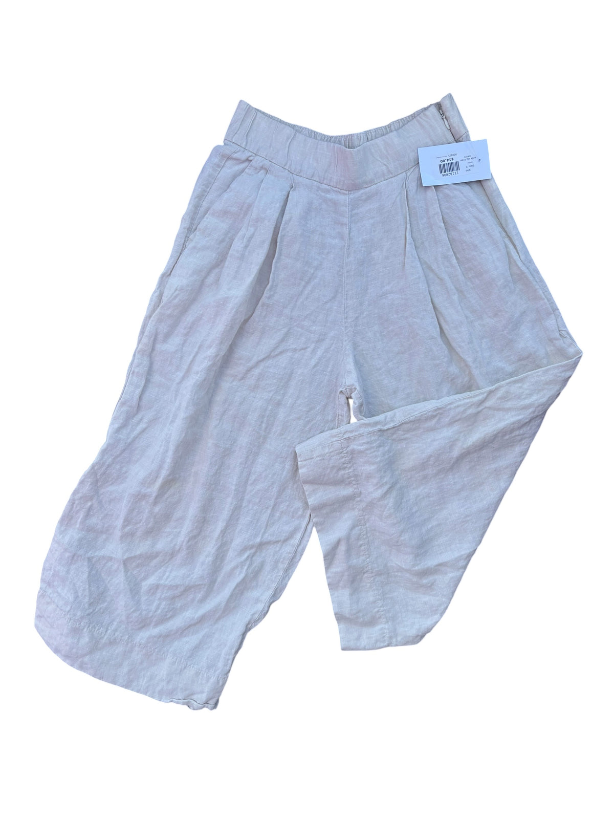 white gap wide leg linen pants, 2