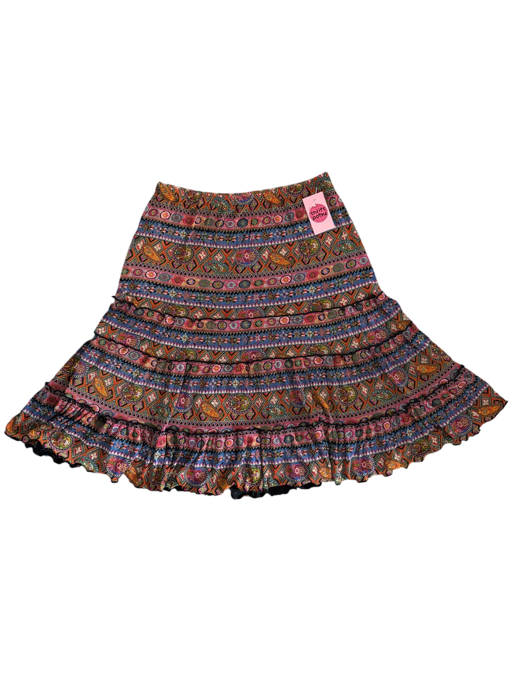 multi Coldwater Creek slinky maxi skirt, xl