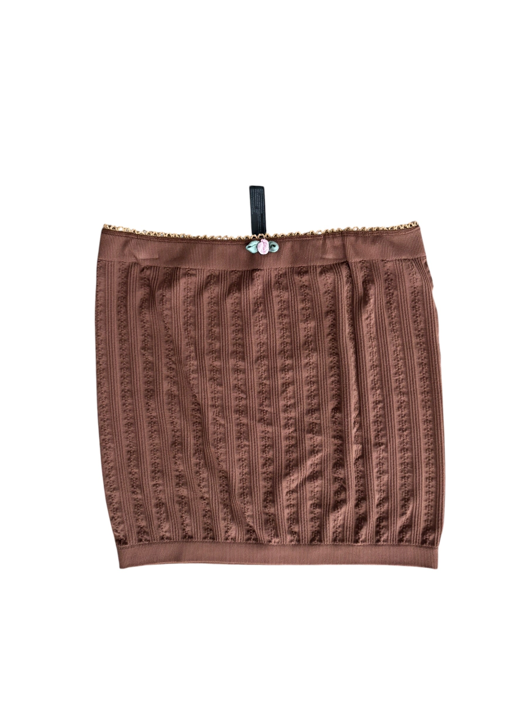 Brown free people tube top