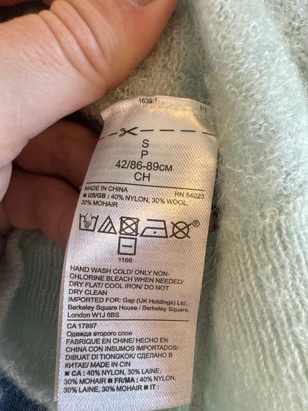 mint banana republic ls button down cardigan, s