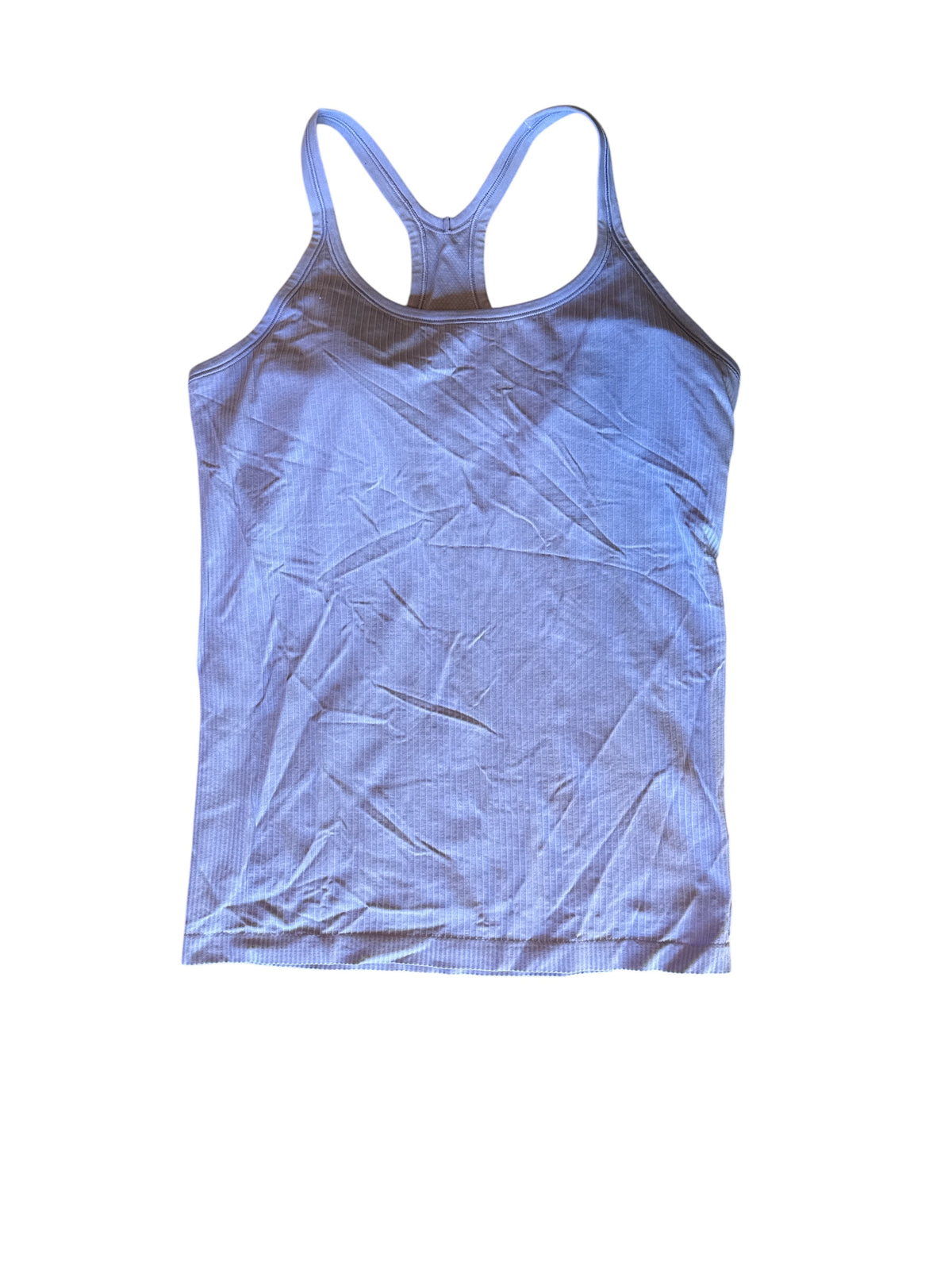 lilac Lulu lemon ribbed racer back bra tank, fits l