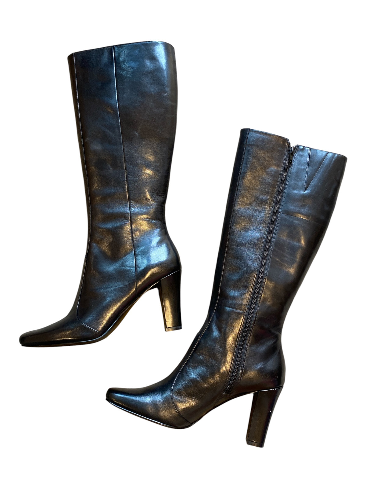 black bandolino calf length boot, 7