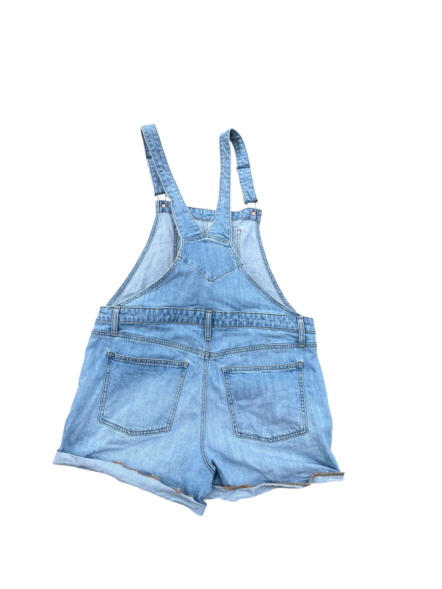 blue old navy Overall shorts, L