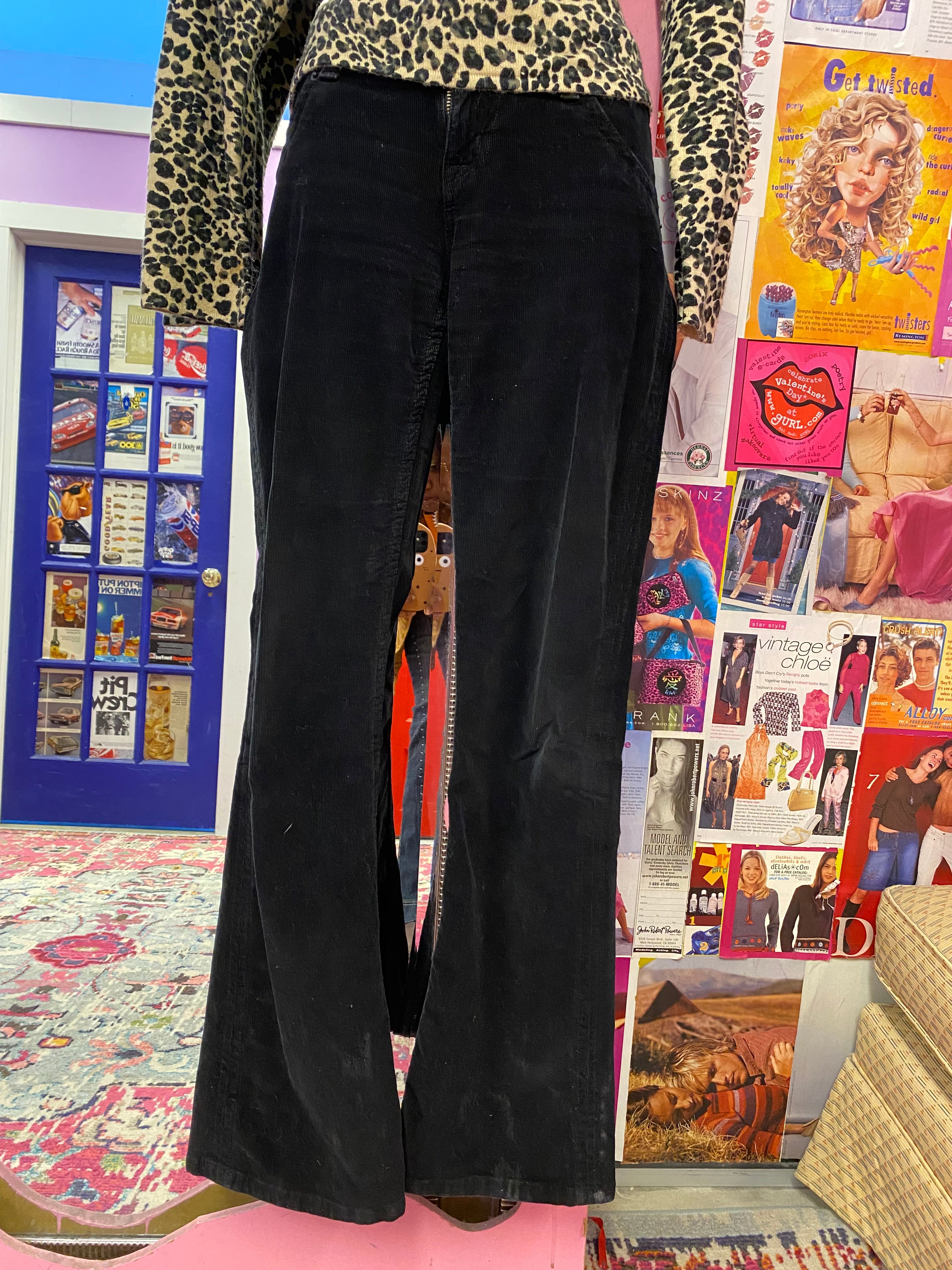 black hudson corduroy pants, 25