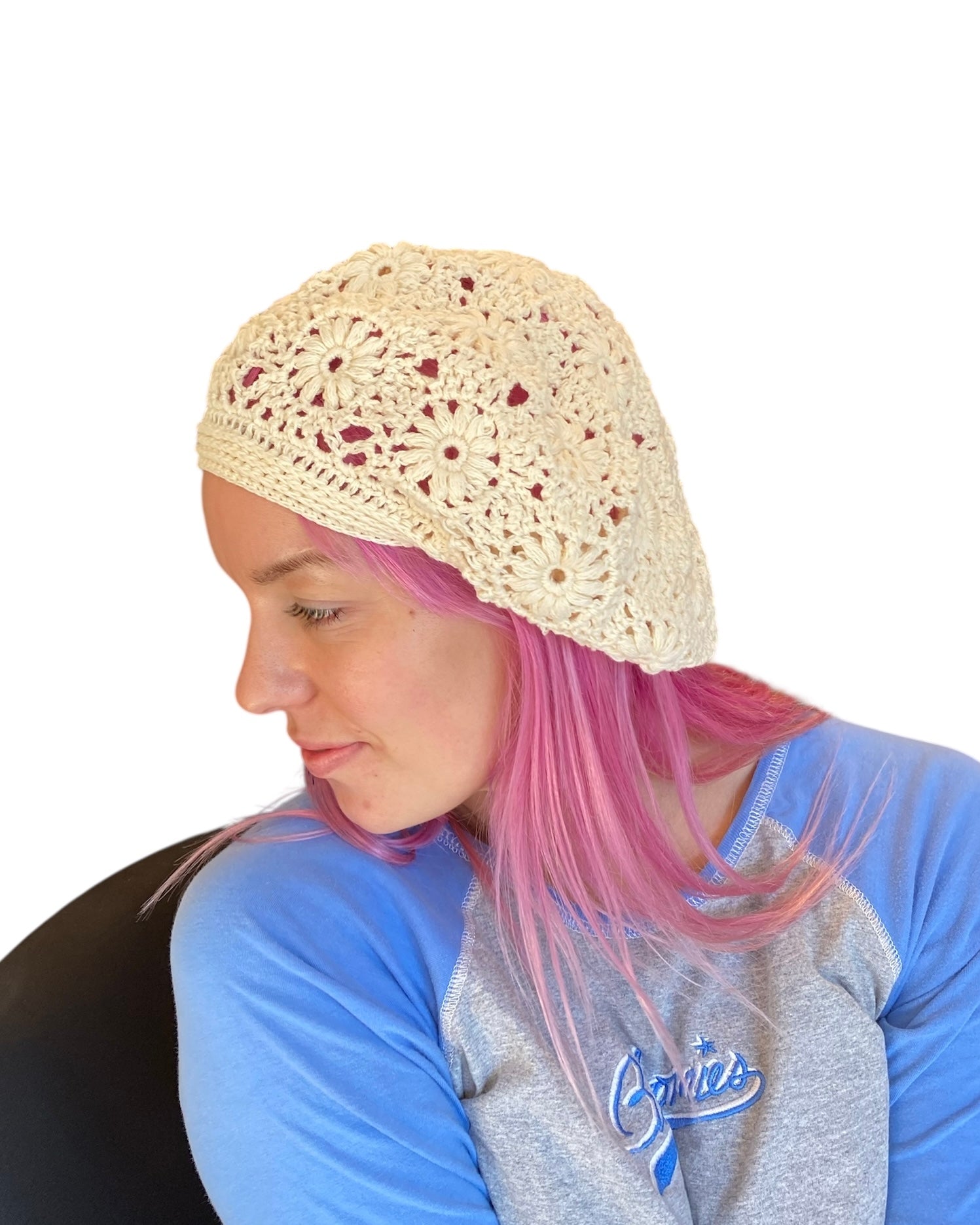 tan  crochet beanie