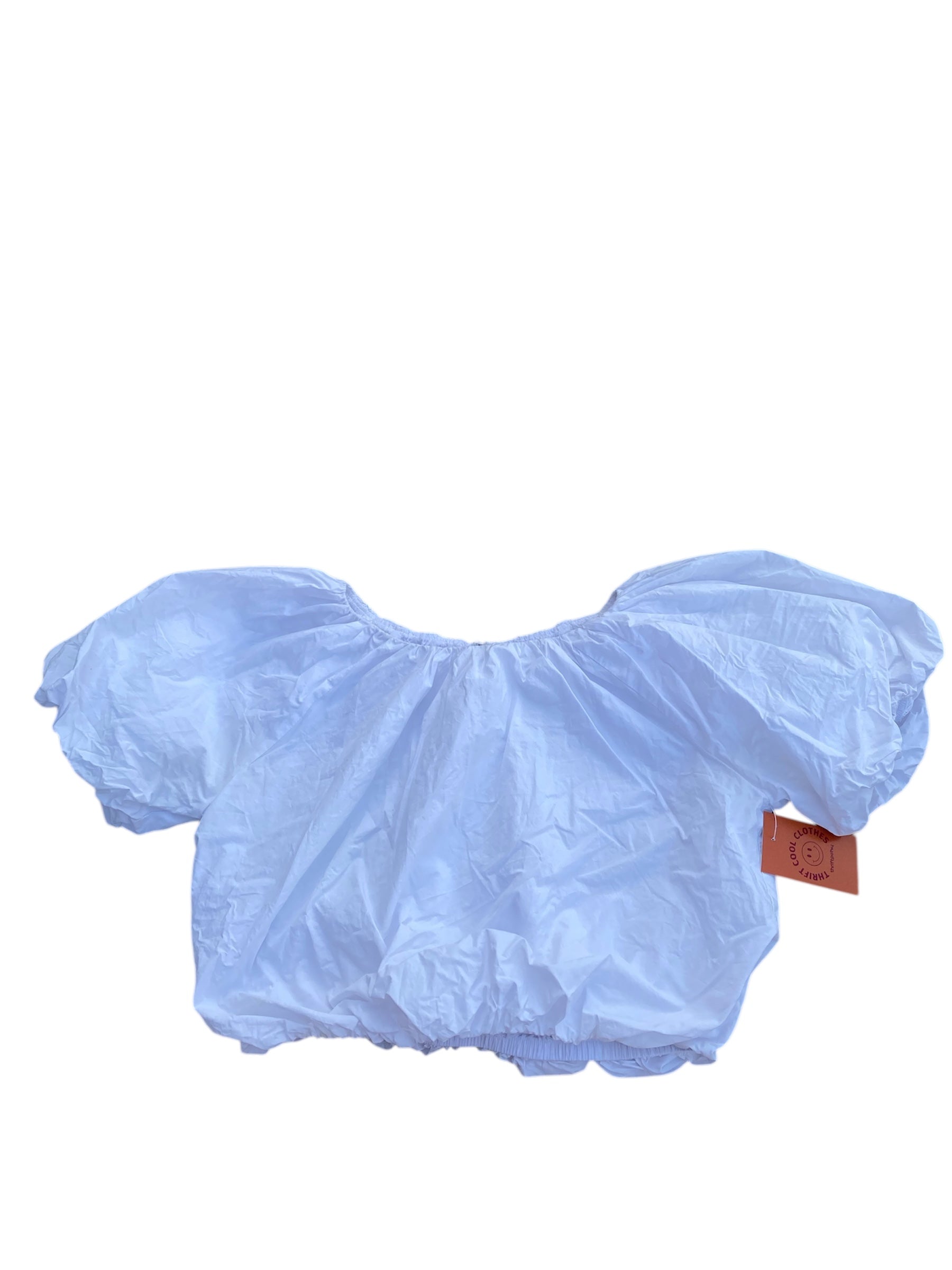 white la ven puff ss top, s