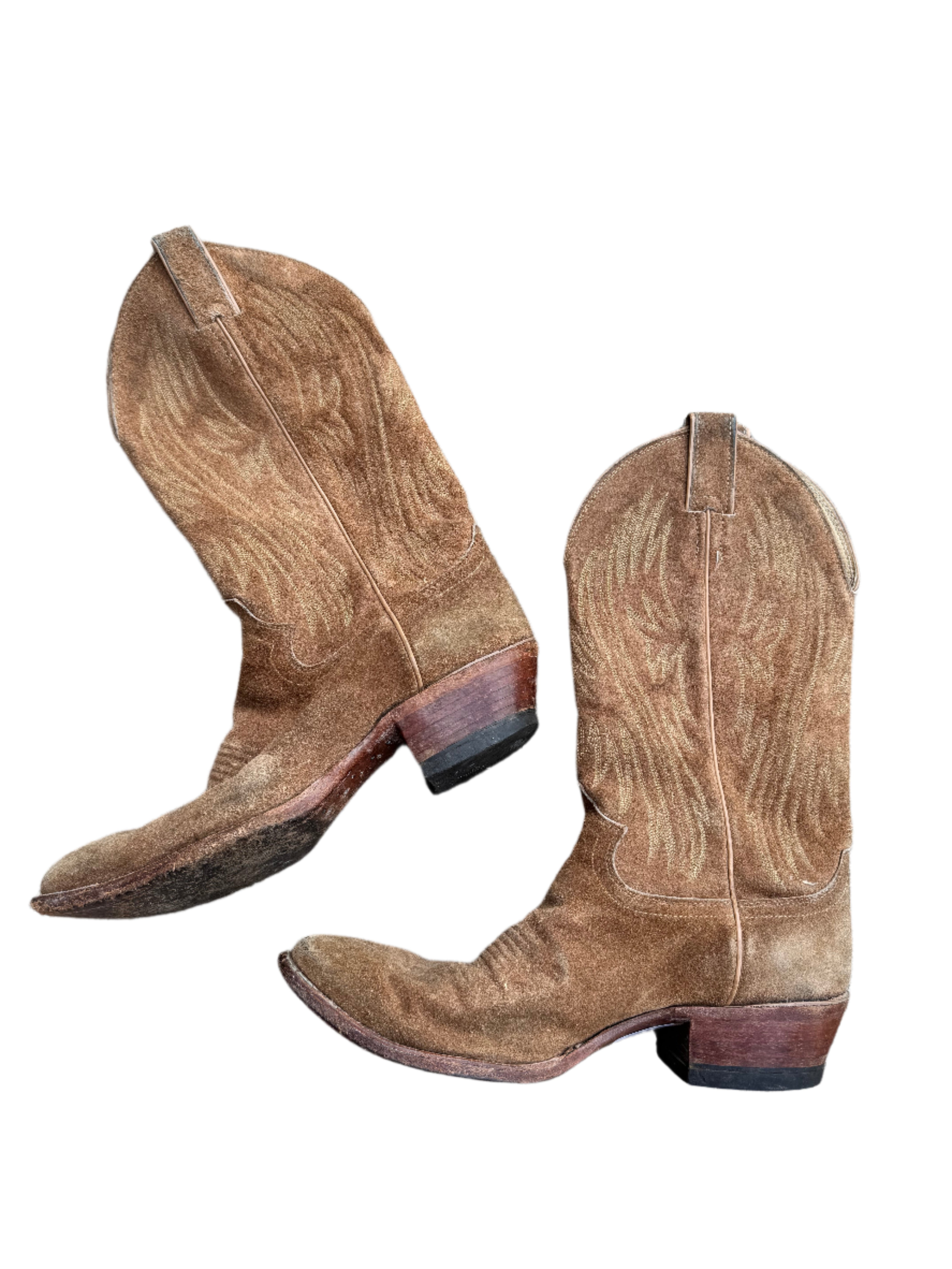 brown justins western boots, 9.5 women’s (fit like 9)