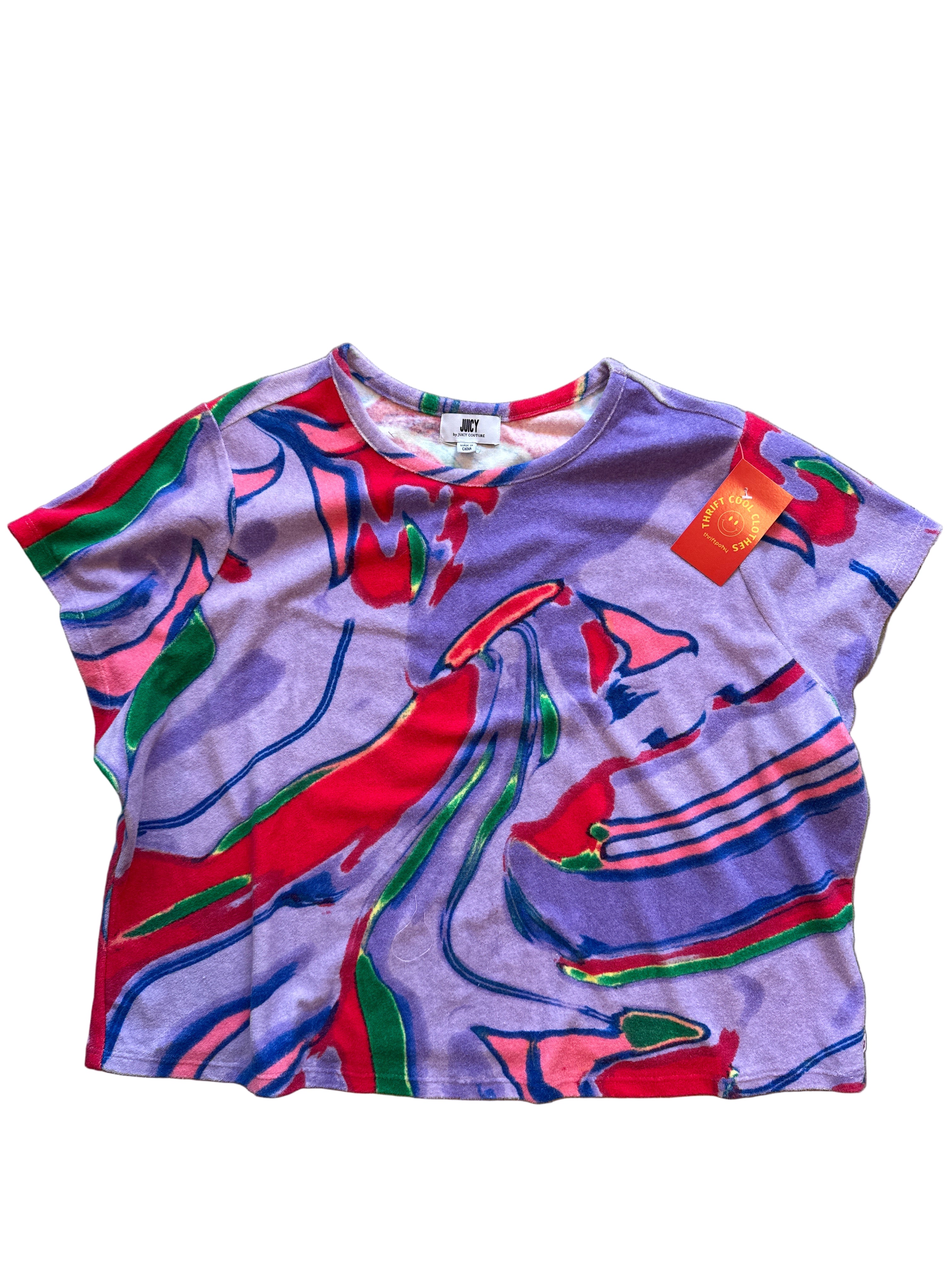 Purple red Juicy Terry cloth top, 3x