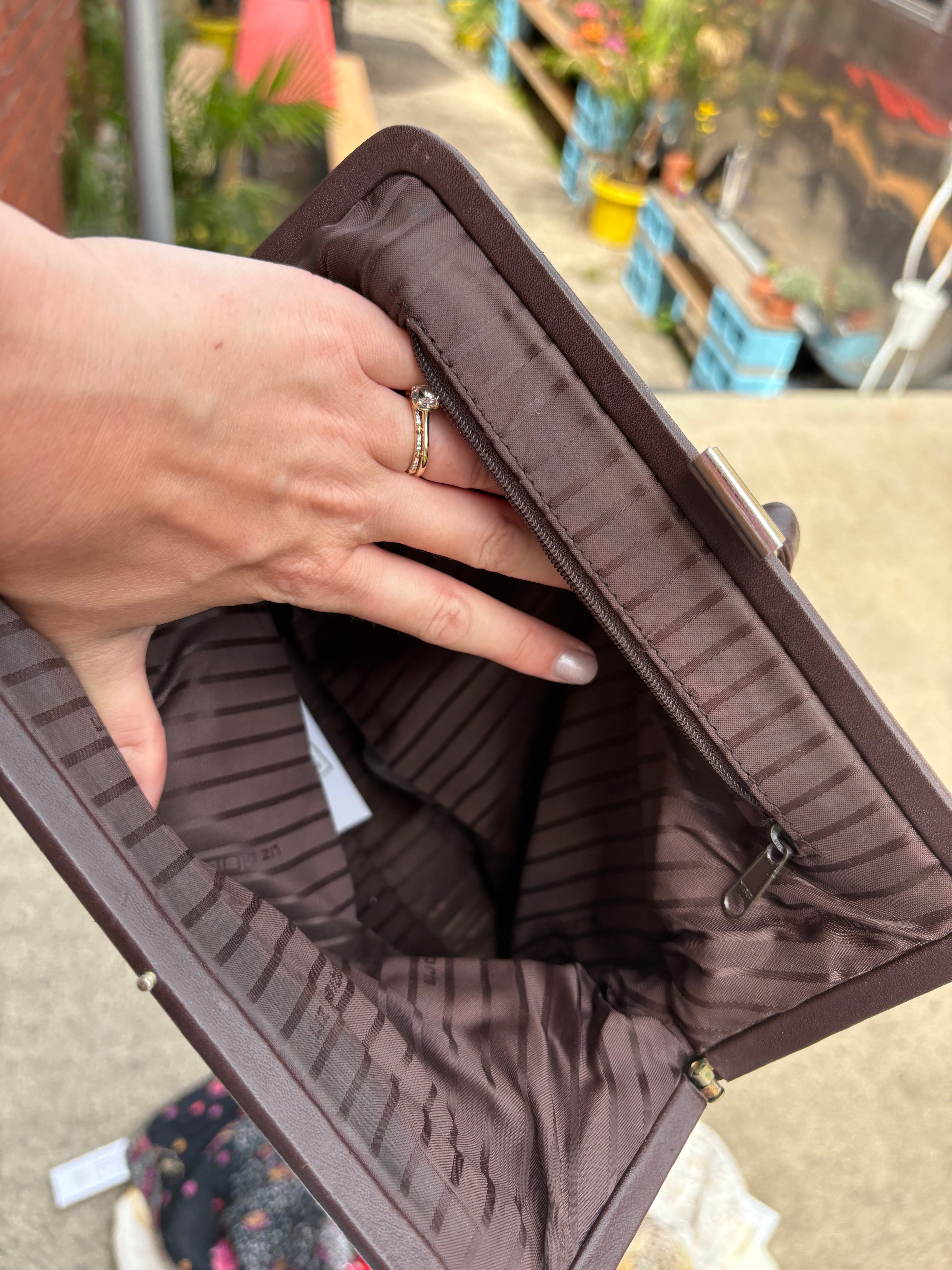 Liz claiborne Brown leather backpack