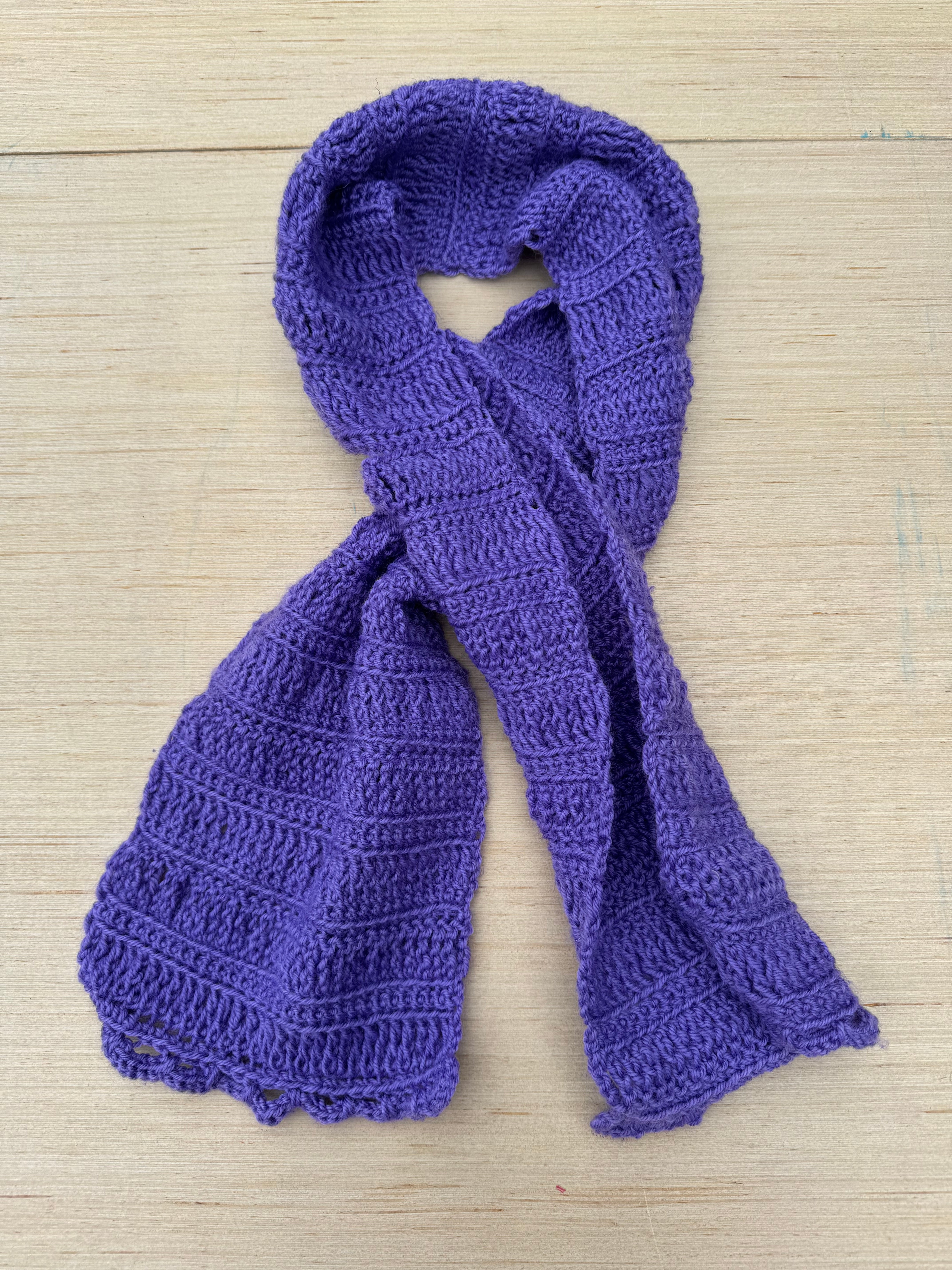 purple  scarf