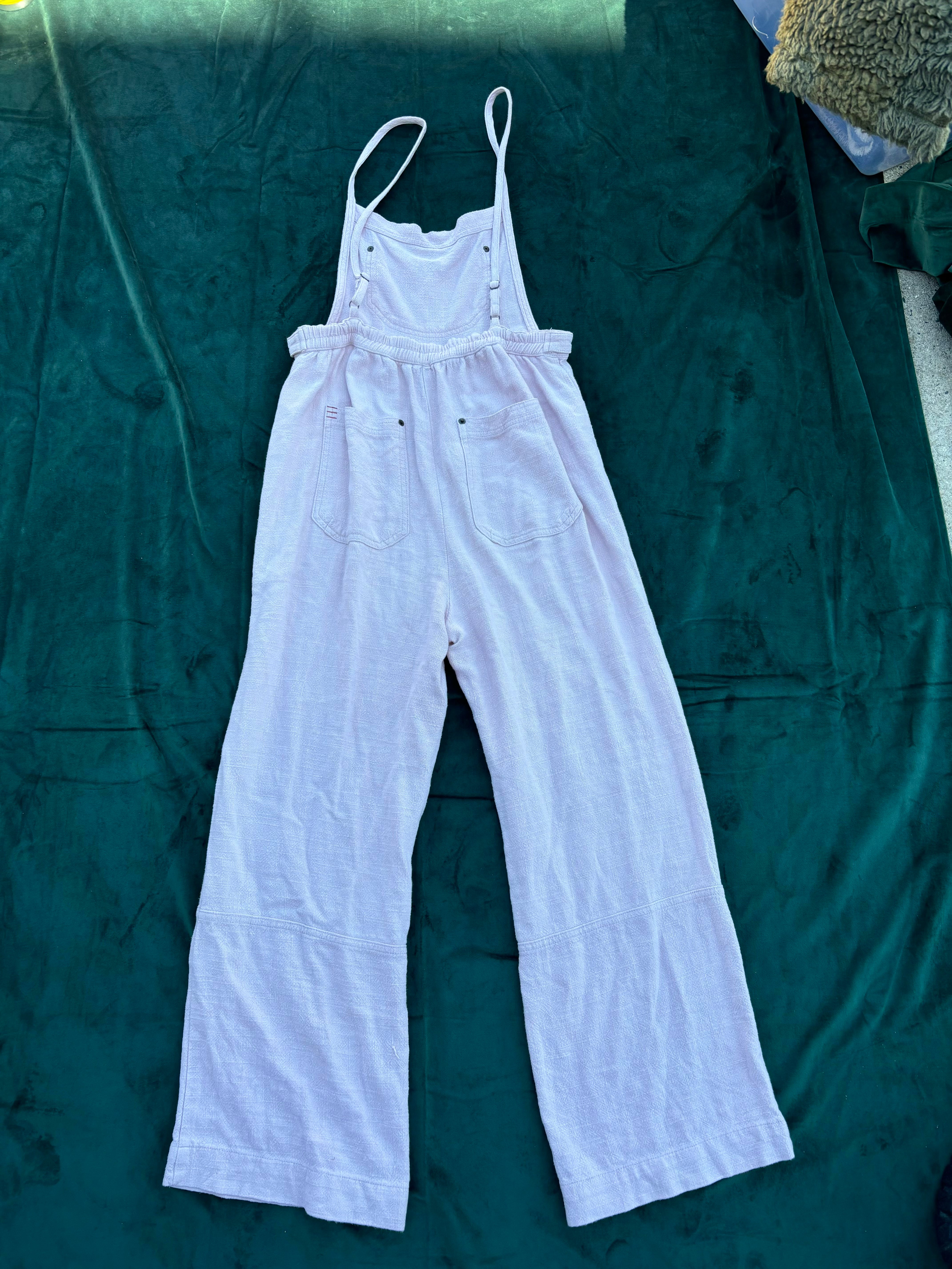pink Bdg wide leg overalls, S