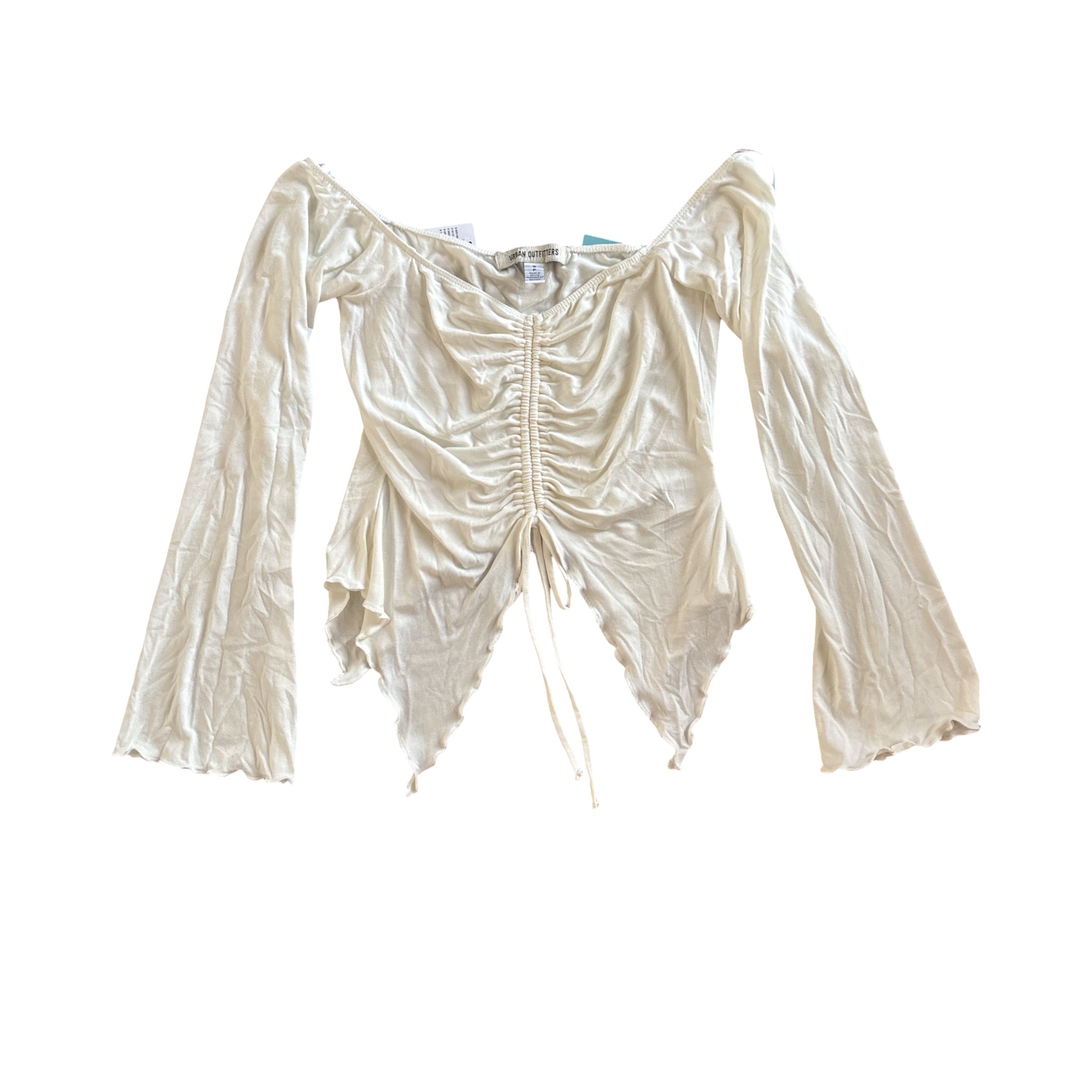 white urban outfitters nwt ruch v neck top, s