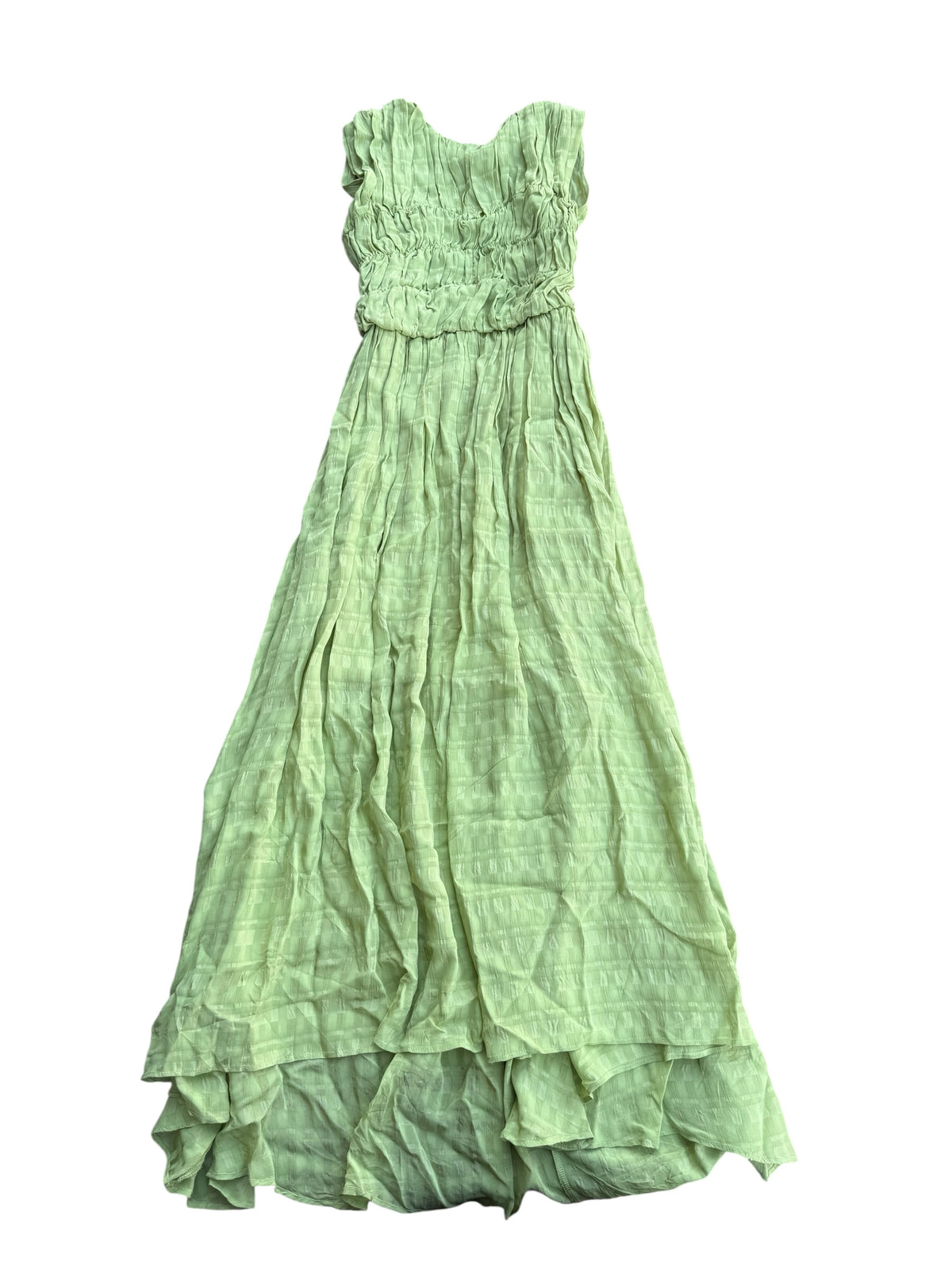 Green Asos Grid semi sheer maxi, 4