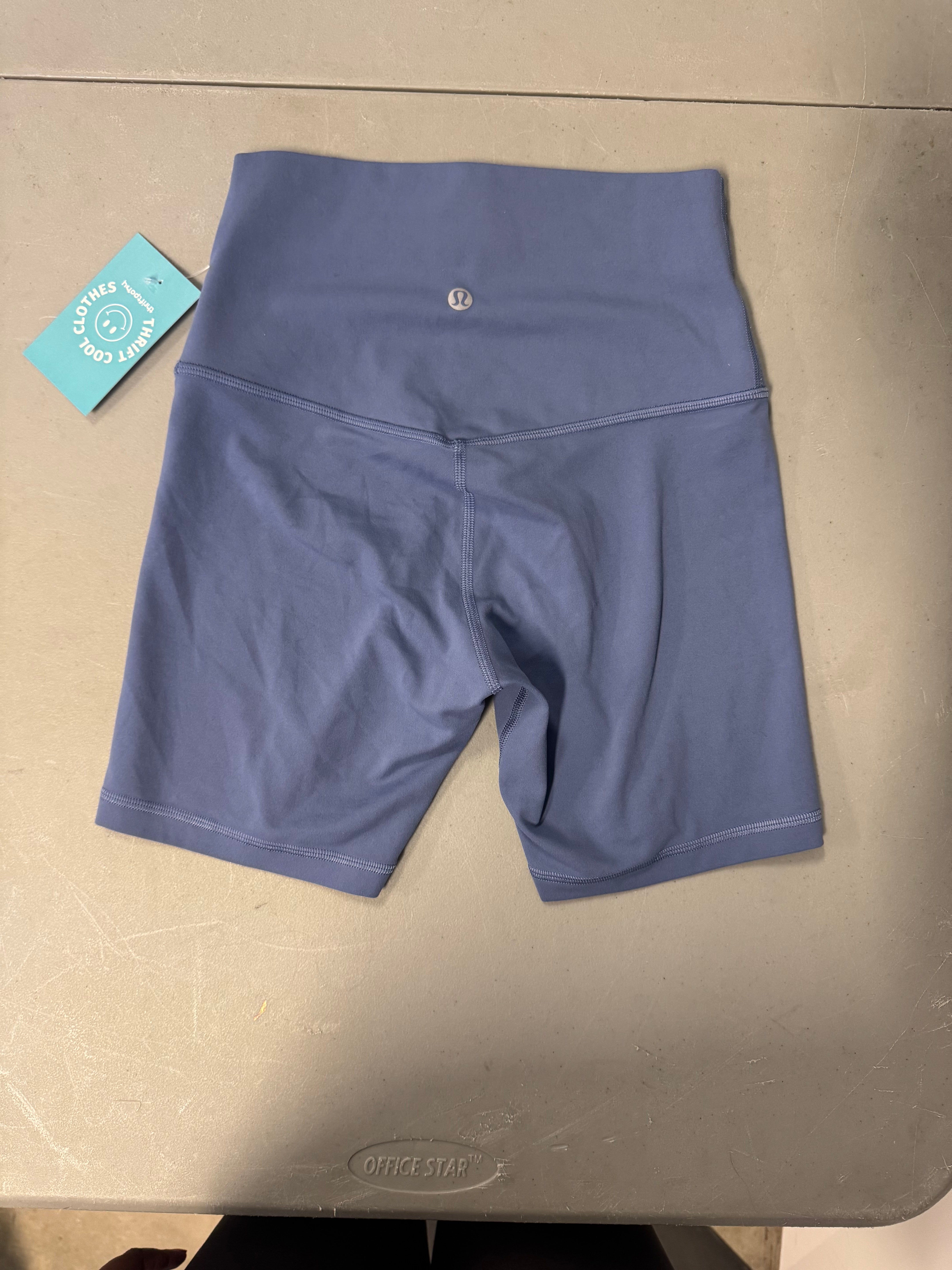 Blue Lululemon Biker shorts, 4