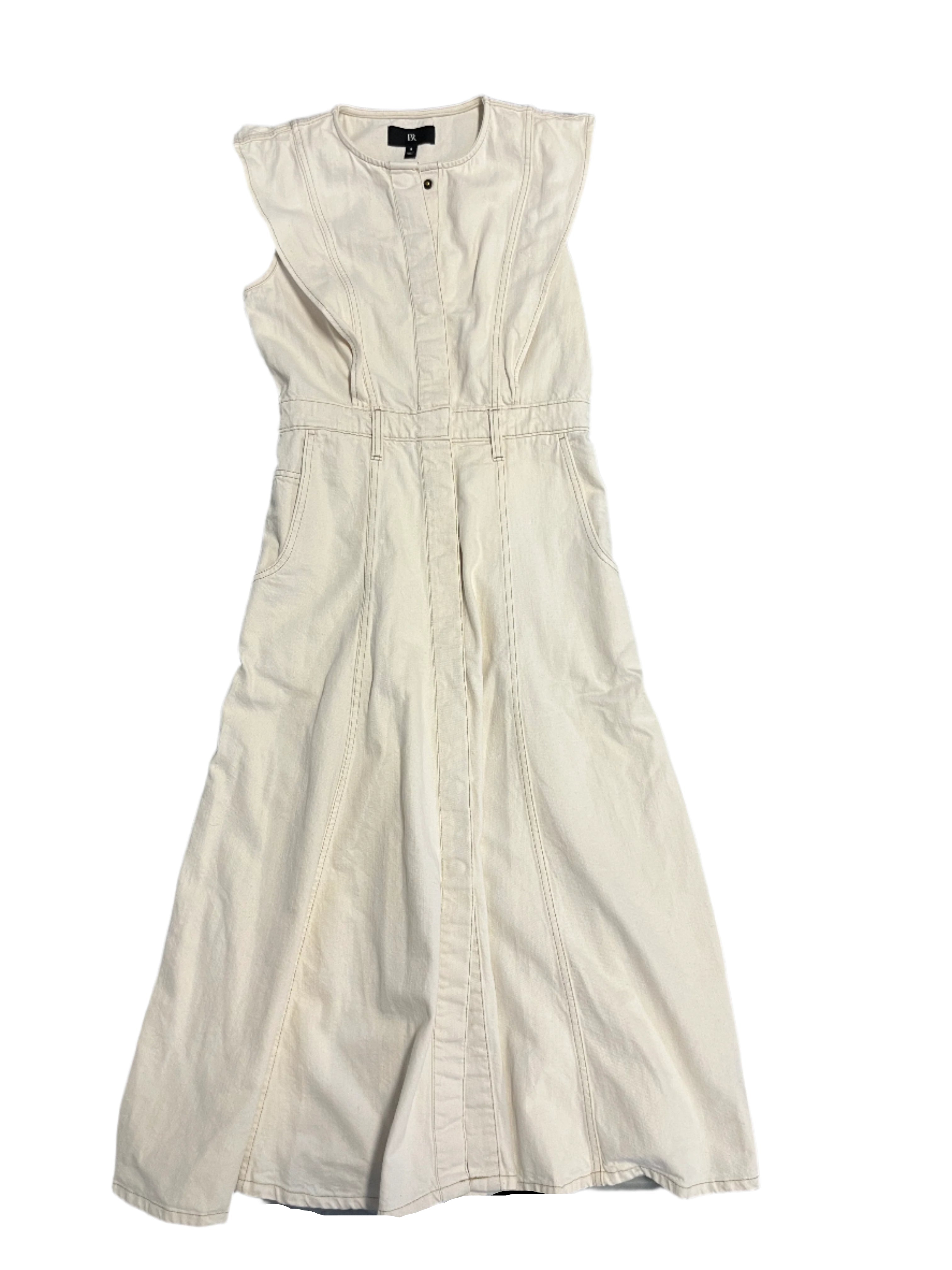 Cream Br Canvas tank maxi dress, 4