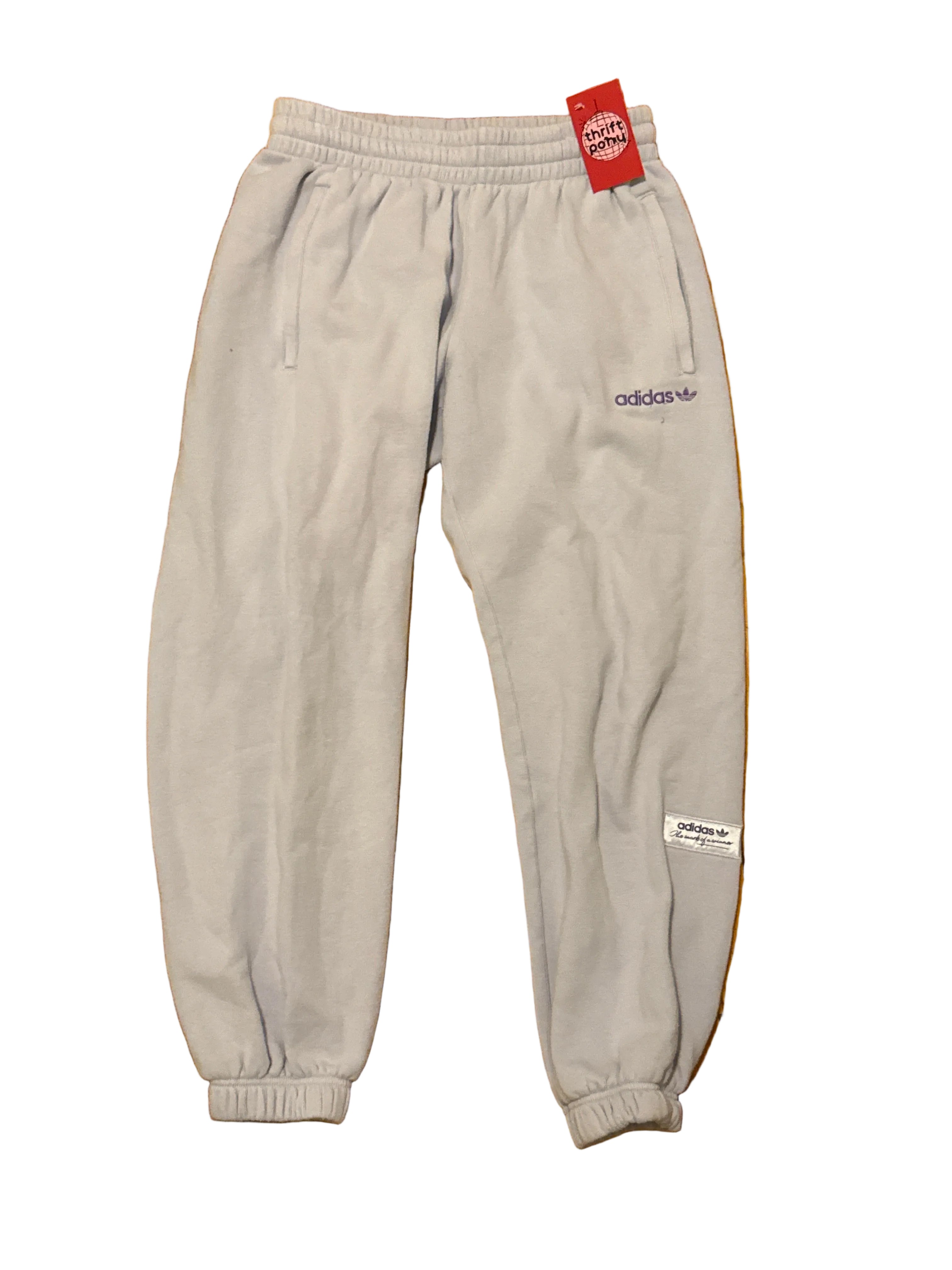 Light purple adidas sweatpants, s