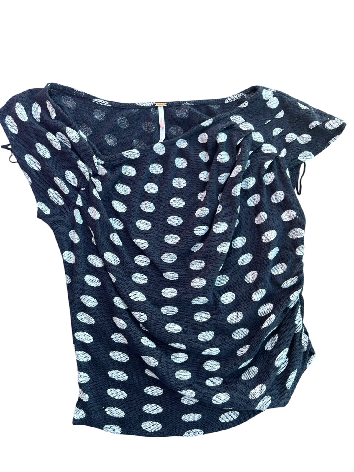 black white free people polka dot ss, s