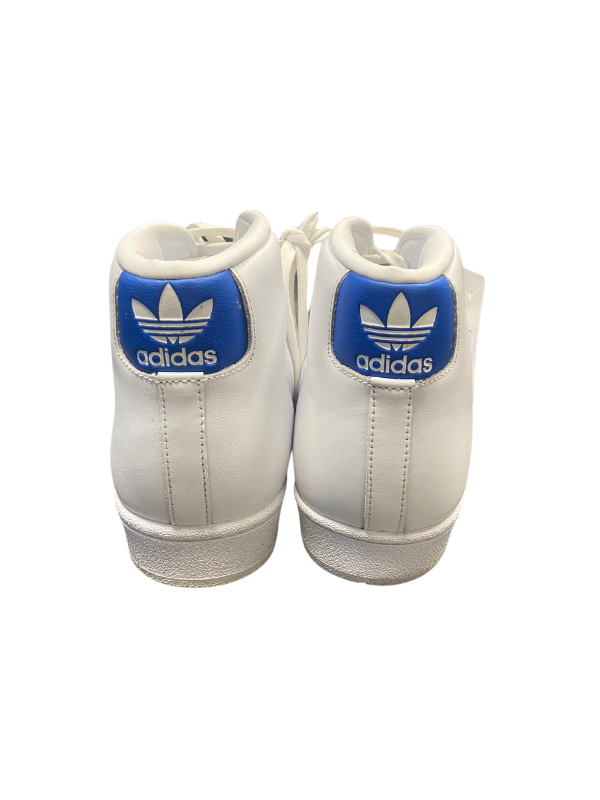 white red blue Adidas Pro Model tricolor high tops, 8.5 mens