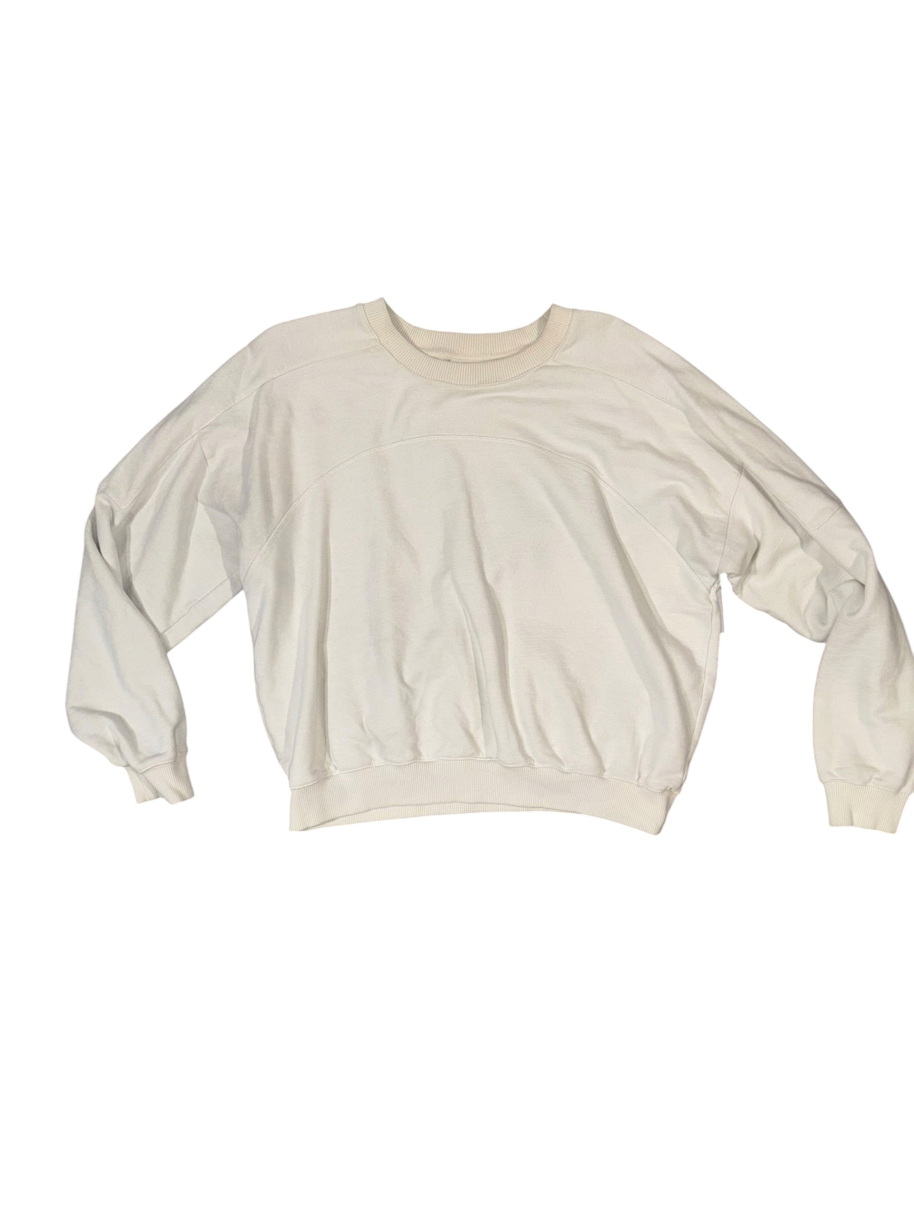 cream outdoor voices crewneck, m