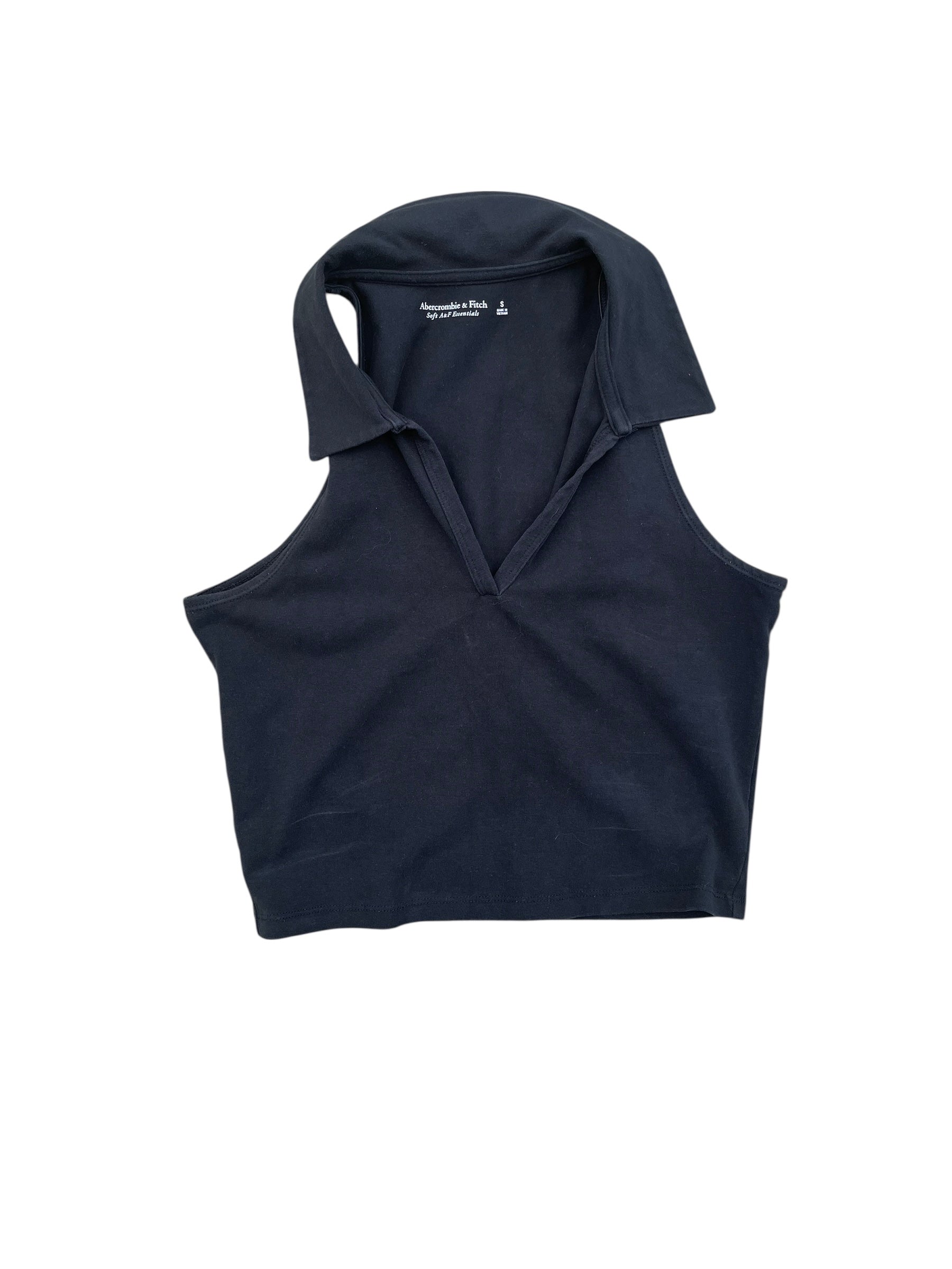 black abercrombie & fitch crop top, S
