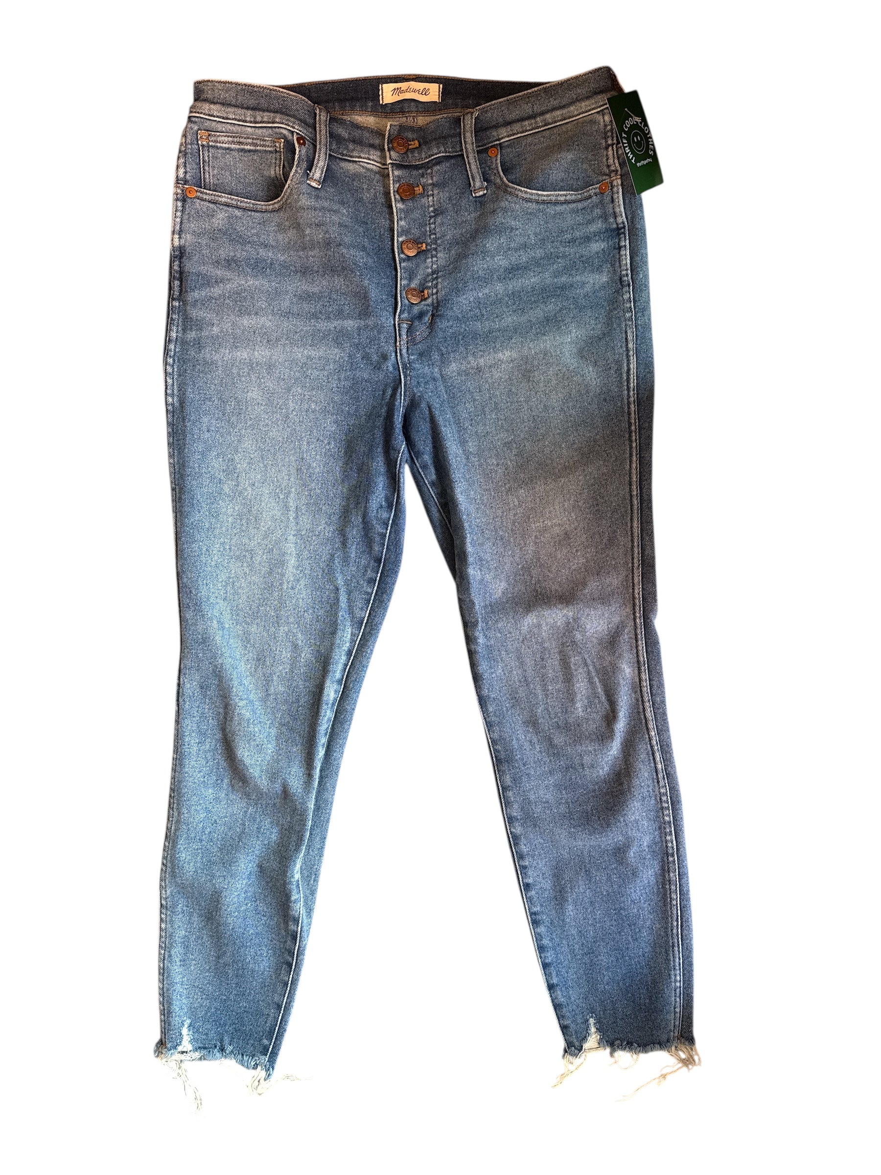 blue madewell high waist jeans, 31