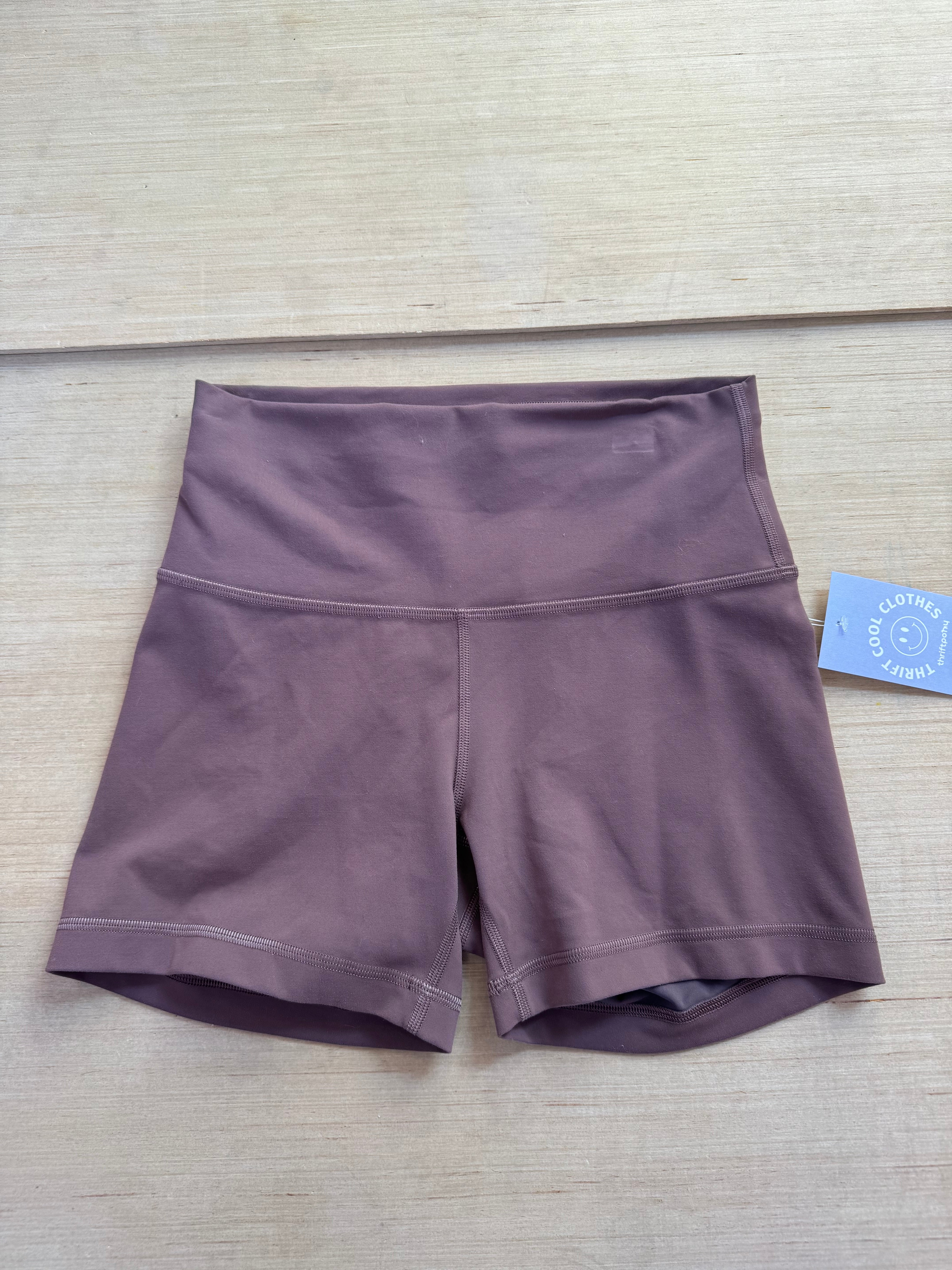 brown lululemon biker shorts, 6