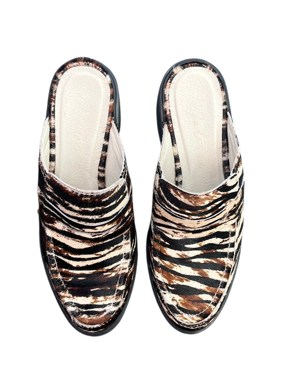 brown Kelly animal print clogs, 7